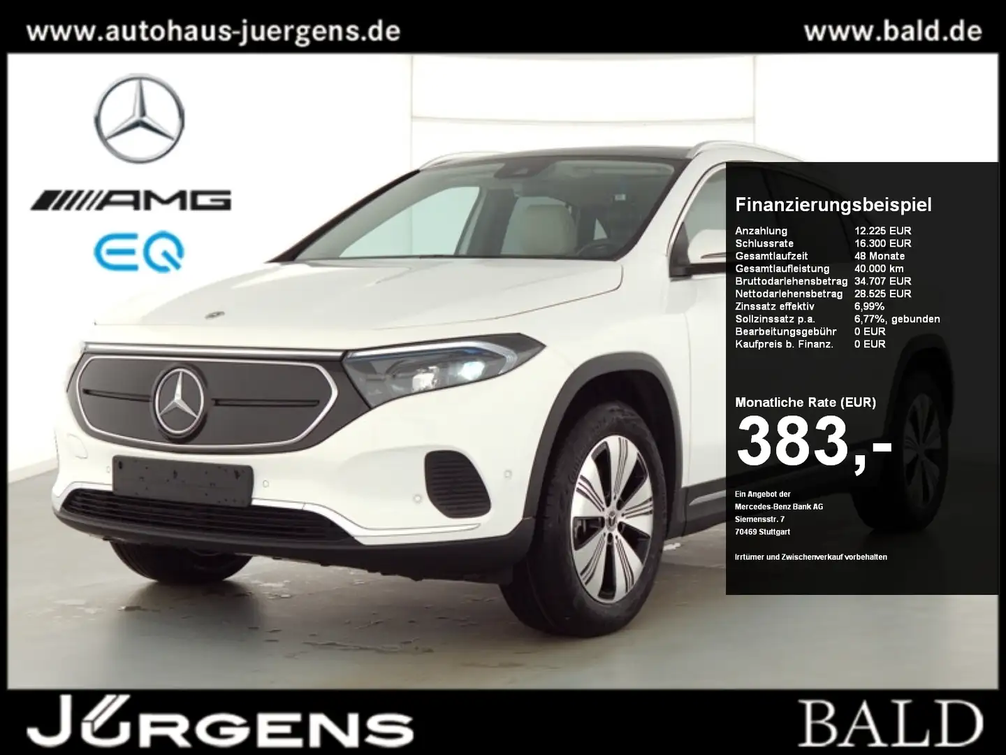 Mercedes-Benz EQA 250 Progressive/LED/Cam/Pano/Totw/Beige/18' Blanco - 1