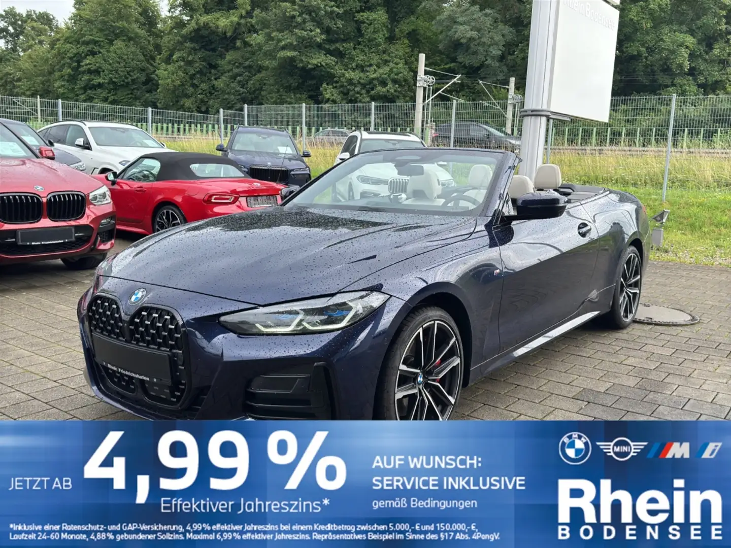 BMW 440 Mi xDrive Cabrio ACC H&K 360° Sitzbelüftung Blau - 1