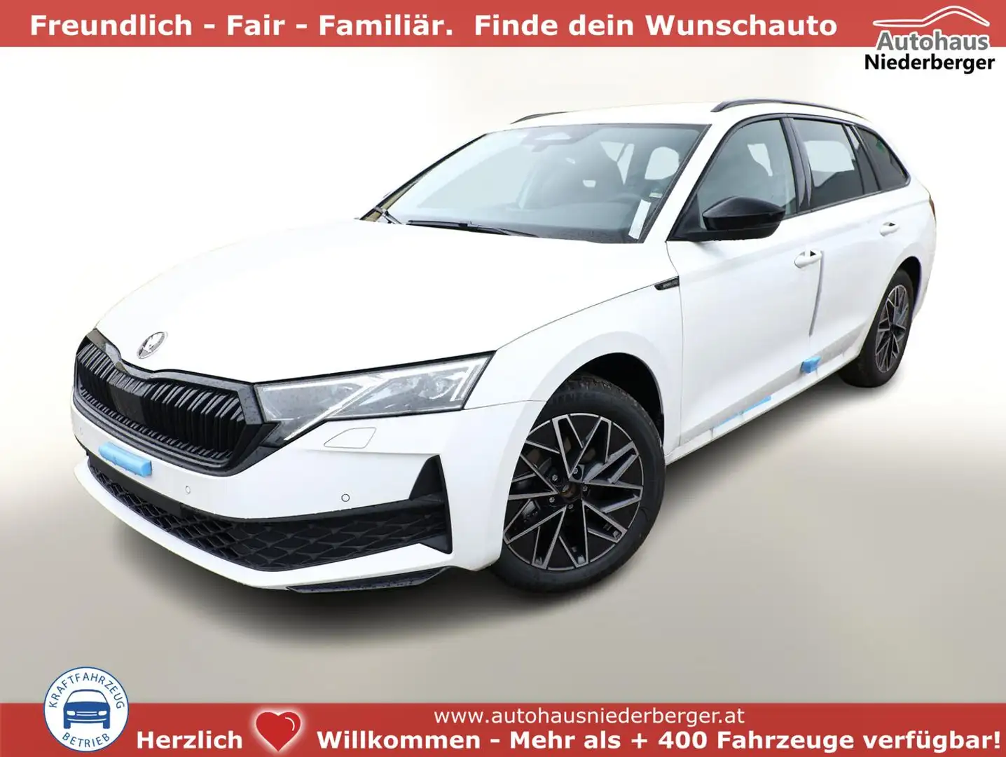 Skoda Octavia Combi Sportline DSG Sportl Matrix Nav ACC Kessy... Weiß - 1