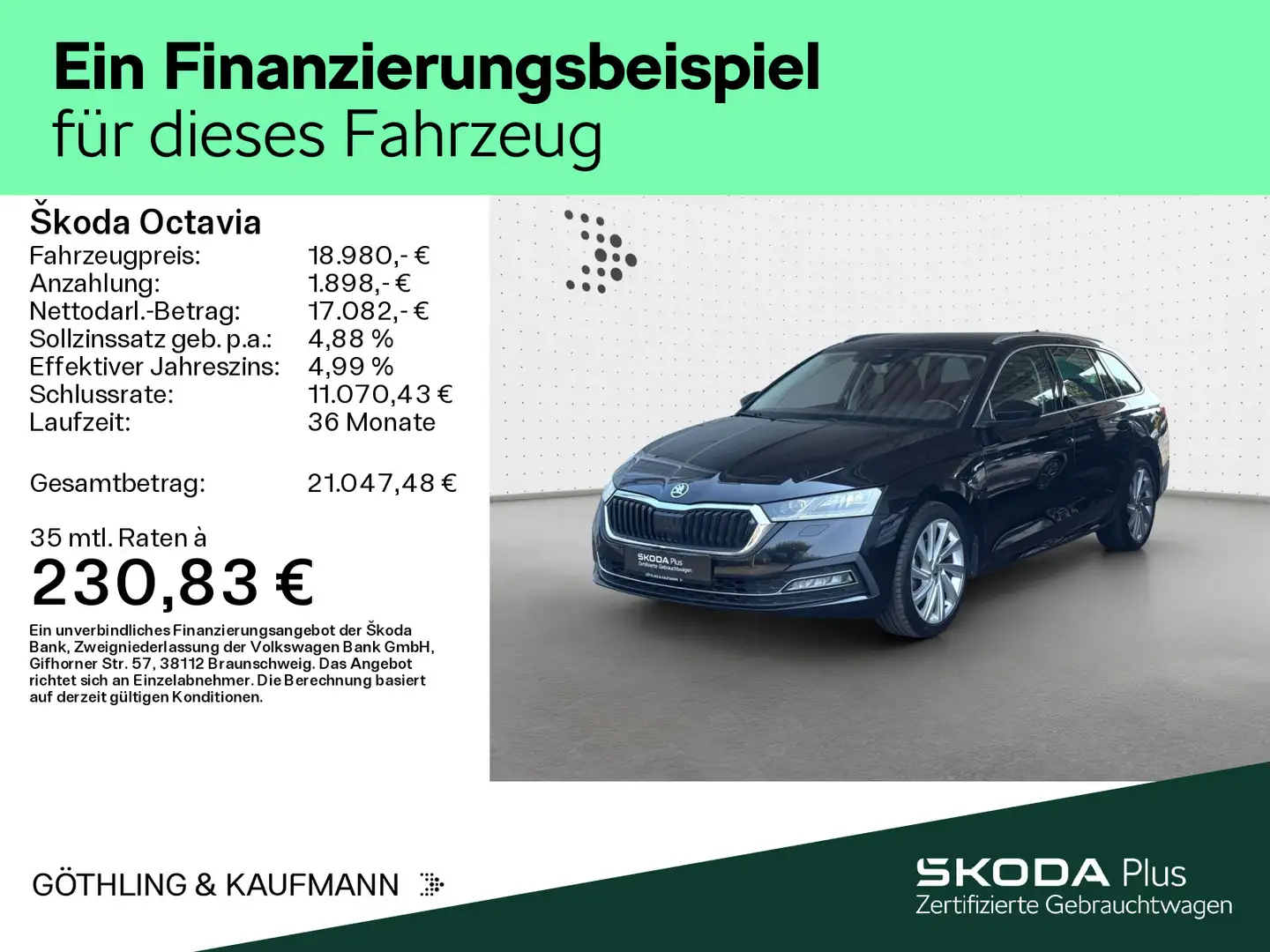 Skoda Octavia iV Combi 1.4 TSI e-Hybrid DSG*LED*Navi*e Noir - 2