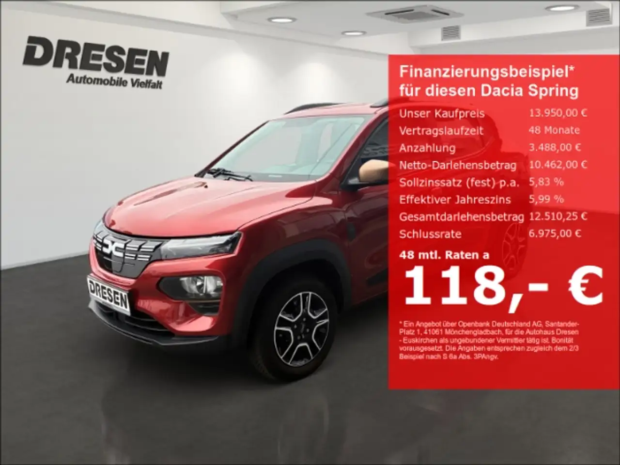 Dacia Spring Electric 26,8 kWh Extreme (48 kW 65 PS)
