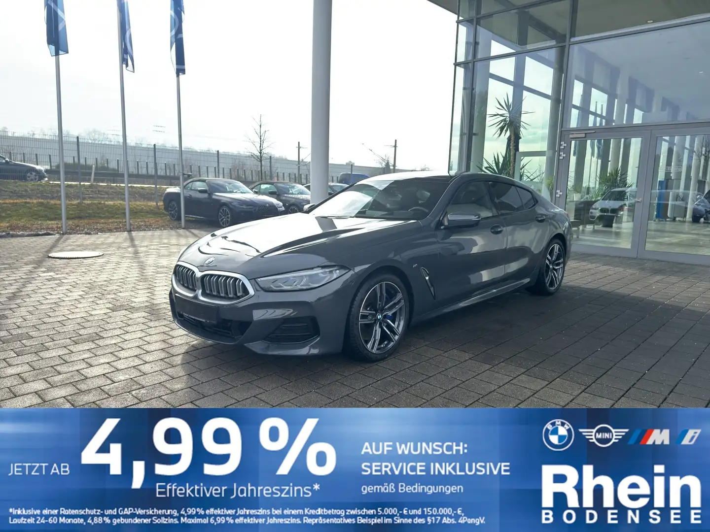 BMW 840 d xDrive Gran Coupé ACC 360° SoftClose Pano Grau - 1