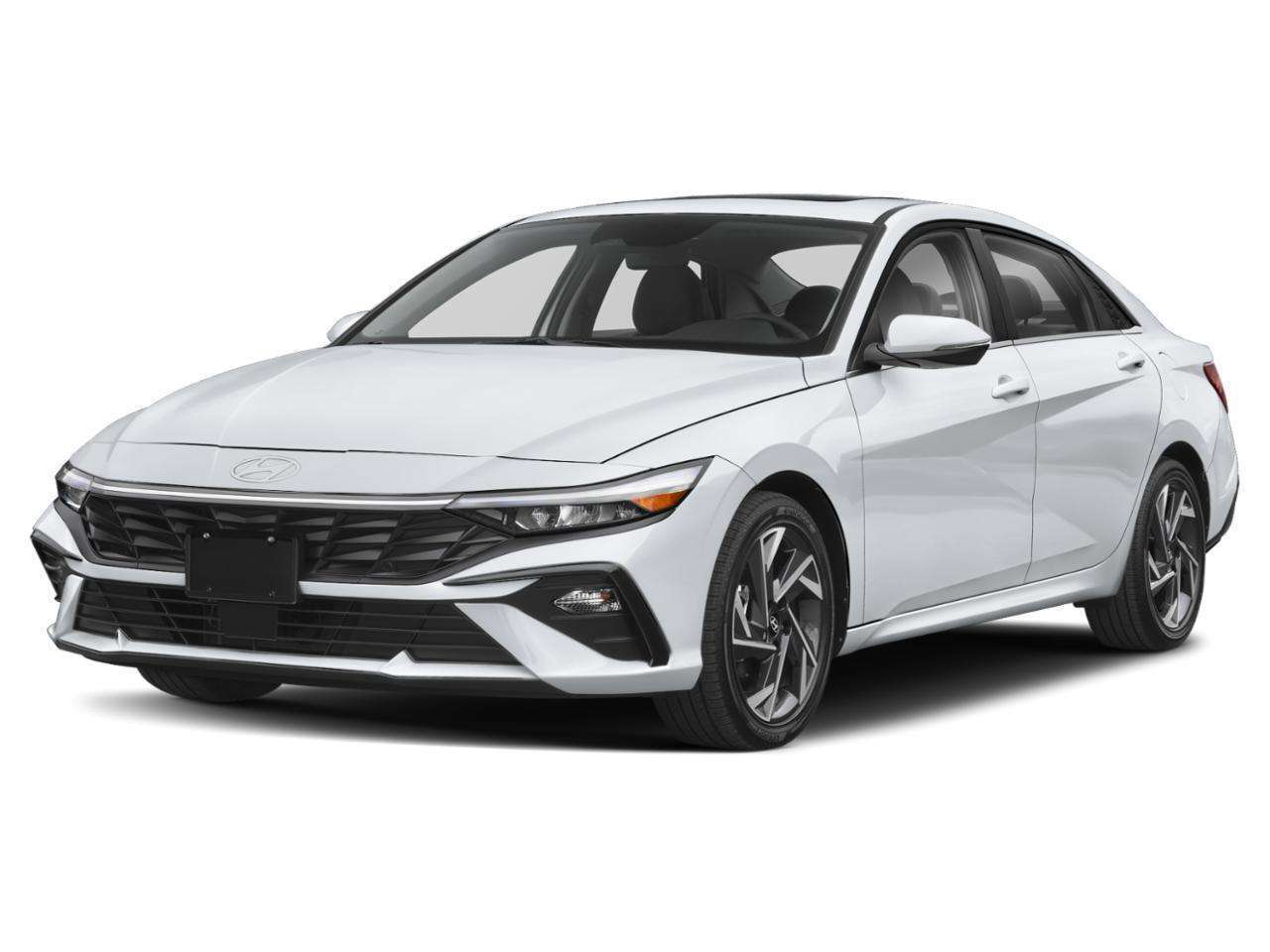 White 2026 Hyundai Elantra Hybrid Sedan  6-Speed Automatic