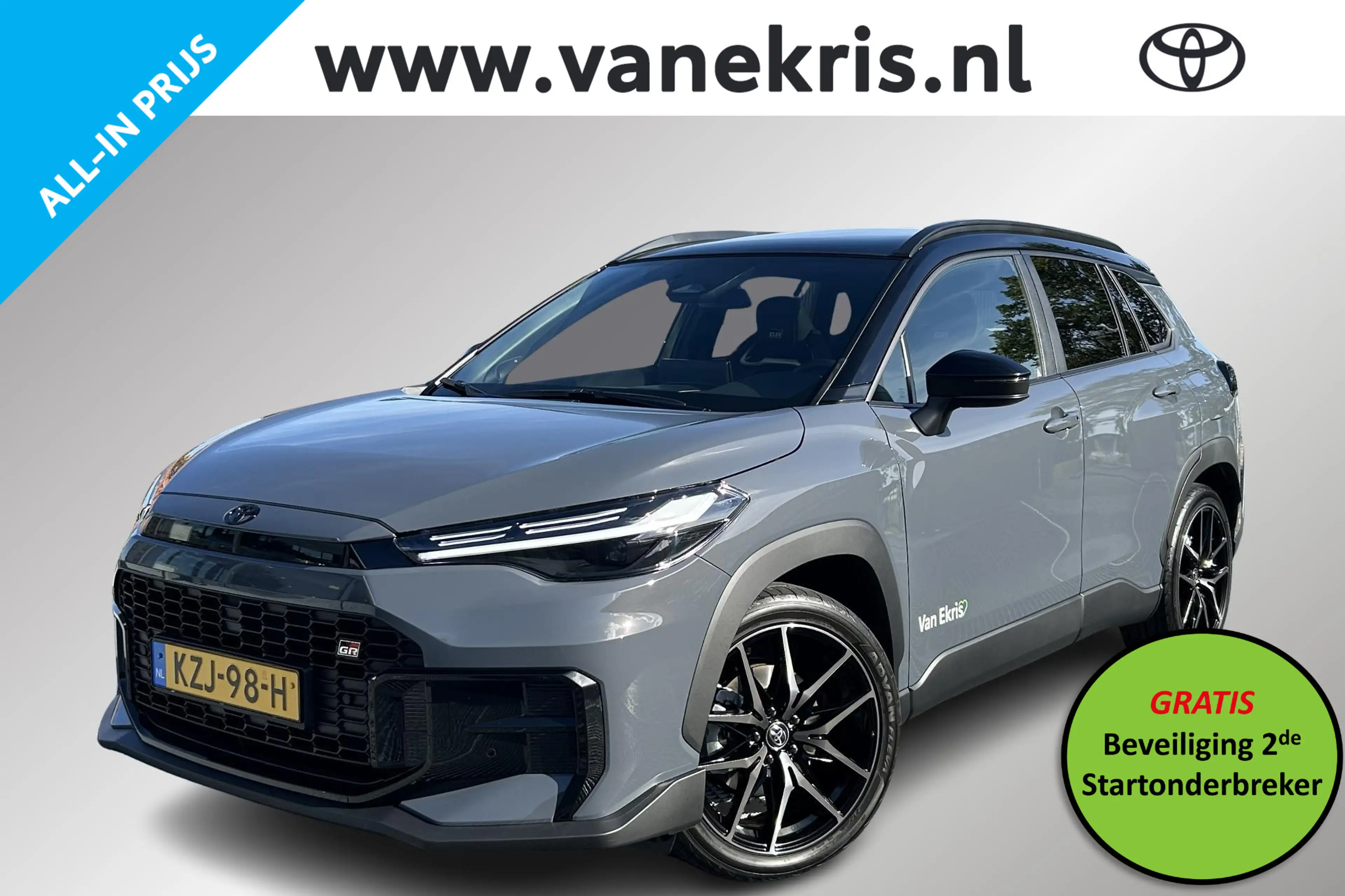 Toyota Corolla Cross Hybrid 180 GR Sport, Plus Pack, Uit voorraad lever