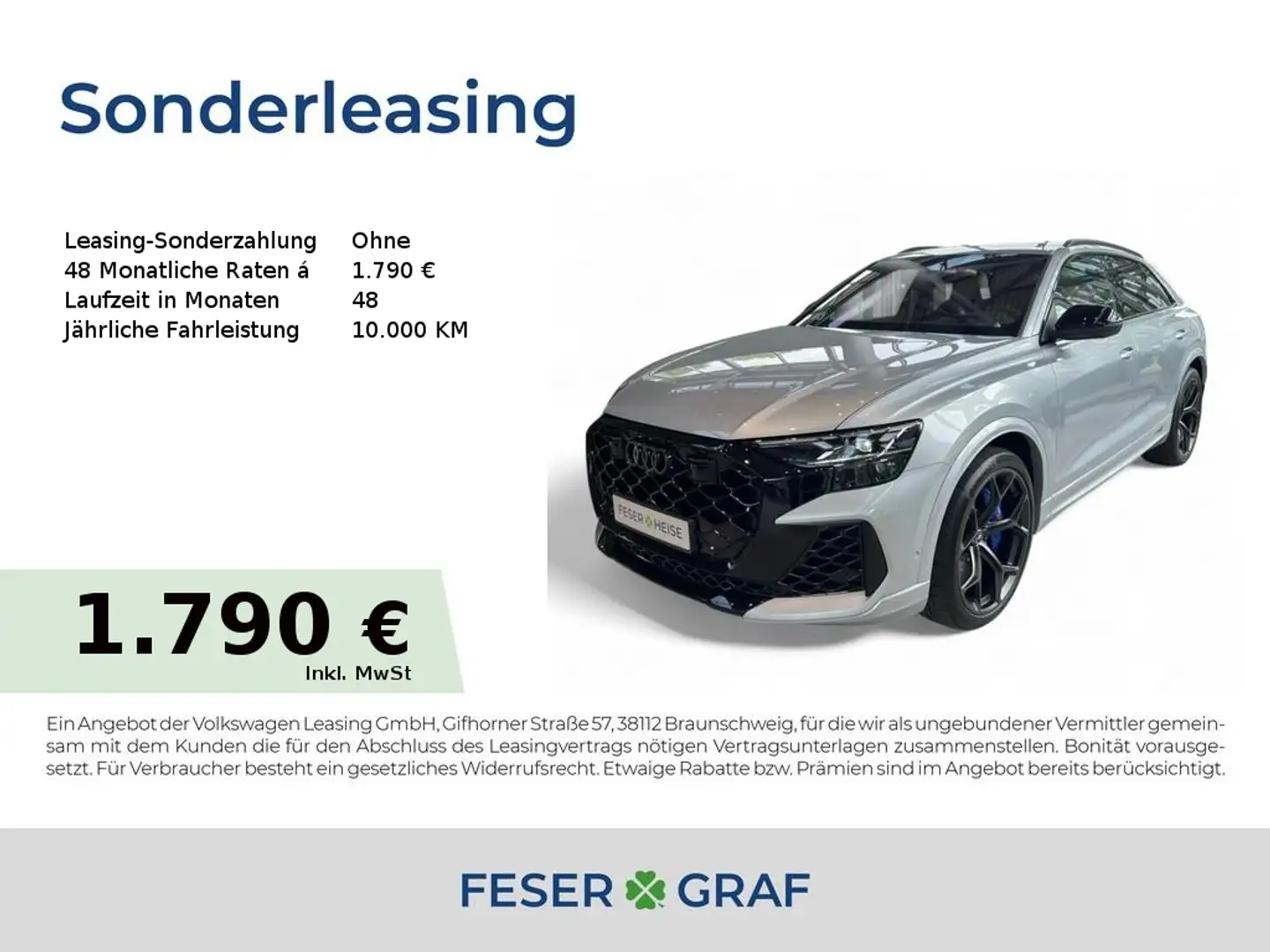 Audi RS Q8 SUV performance RS Sportoffensive Argintiu - 1