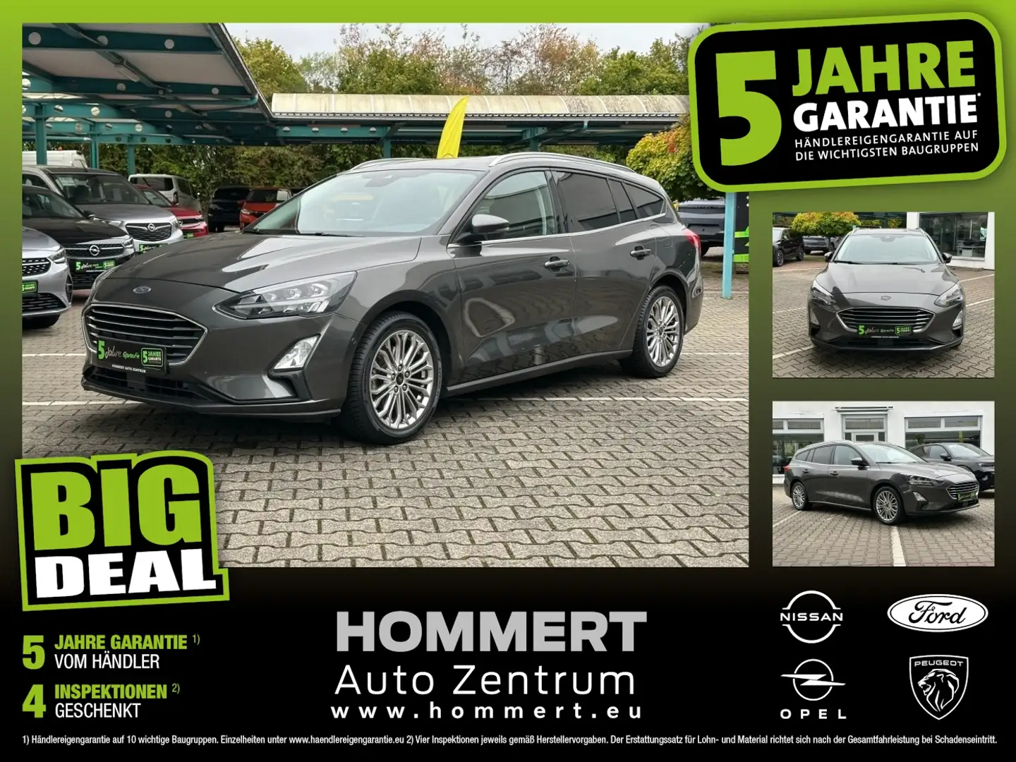 Ford Focus Turnier 1.0 EcoBoost Titanium *ACC*beh.Lenk Gris - 1