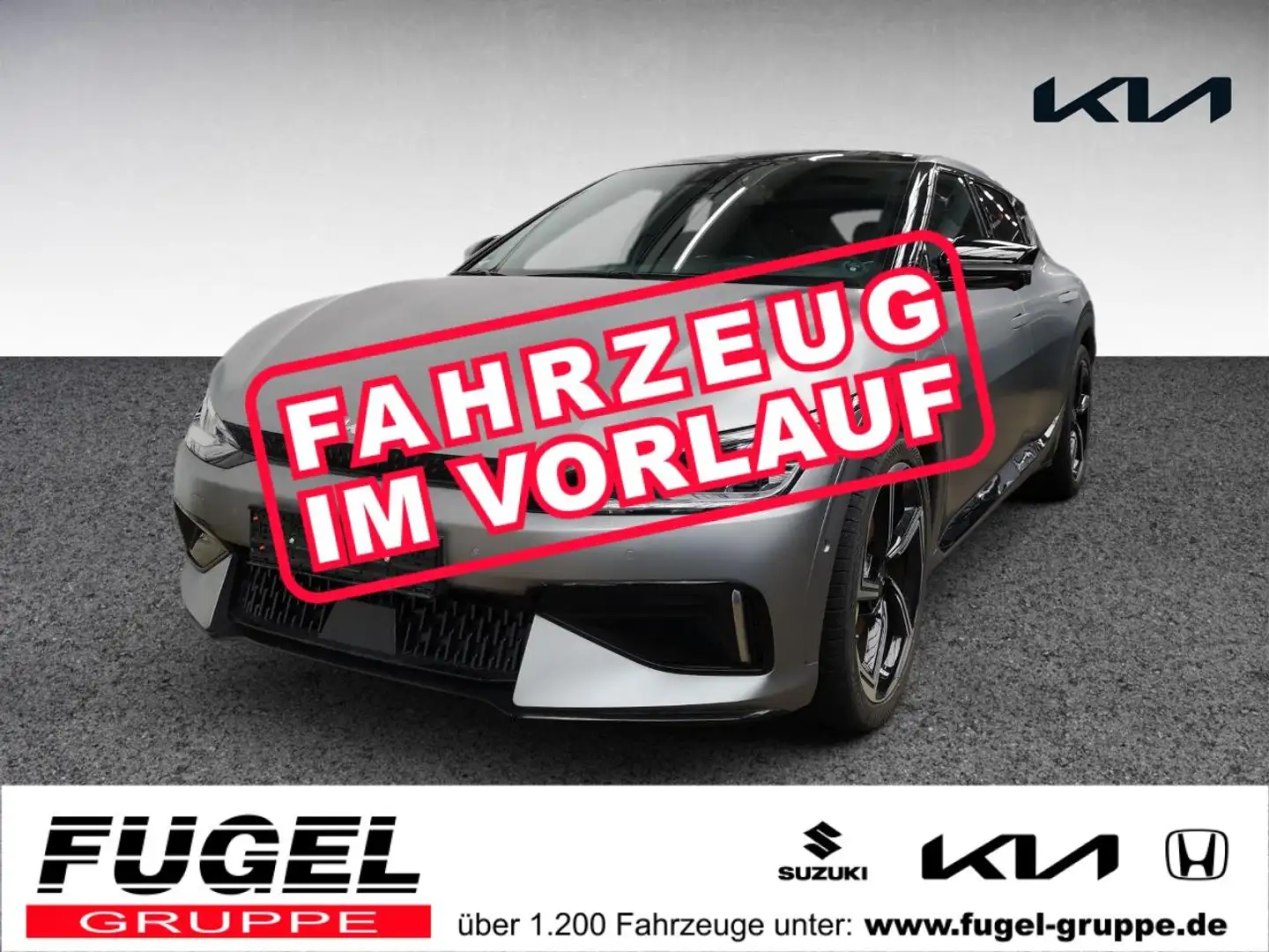 Kia EV6 77,4 GT 4WD LED|WP|Pano|AHK|21Z|4xSHZ|HuD|360° Grau - 1