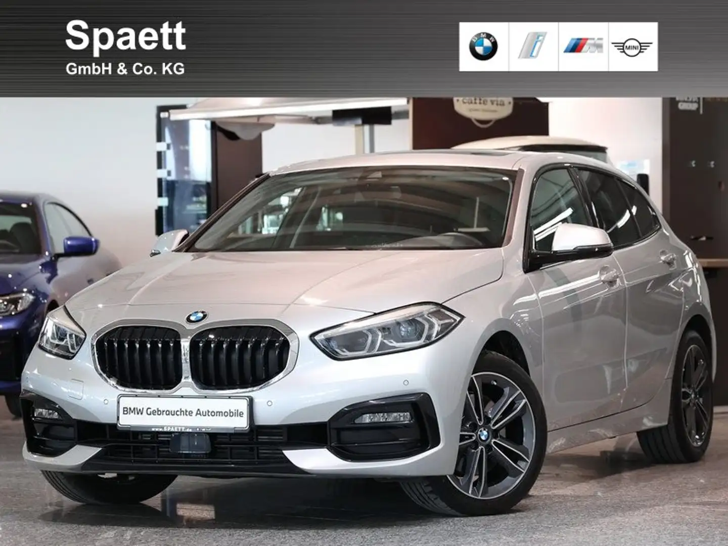 BMW 118 d SportLi. Pano. 17Zoll AHK LED Gris - 1