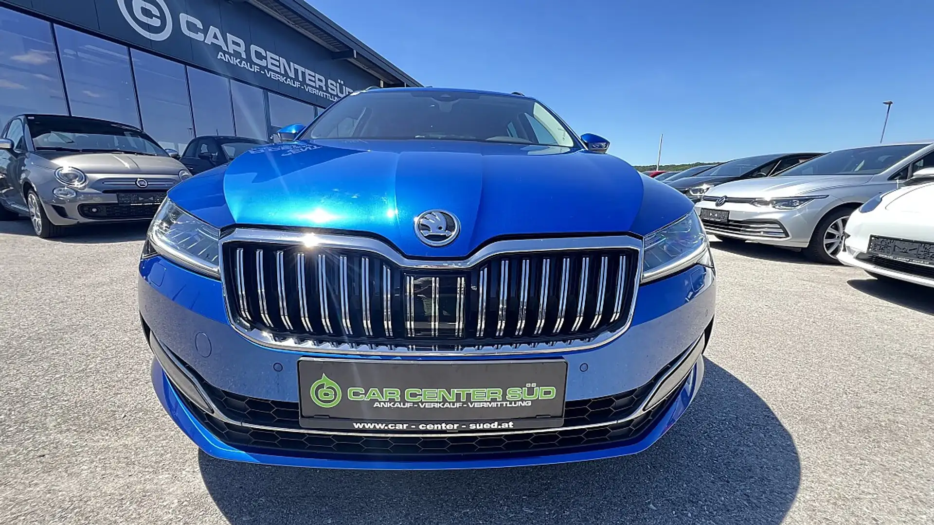 Skoda Superb Kombi 2,0 TDI Style DSG Blau - 2
