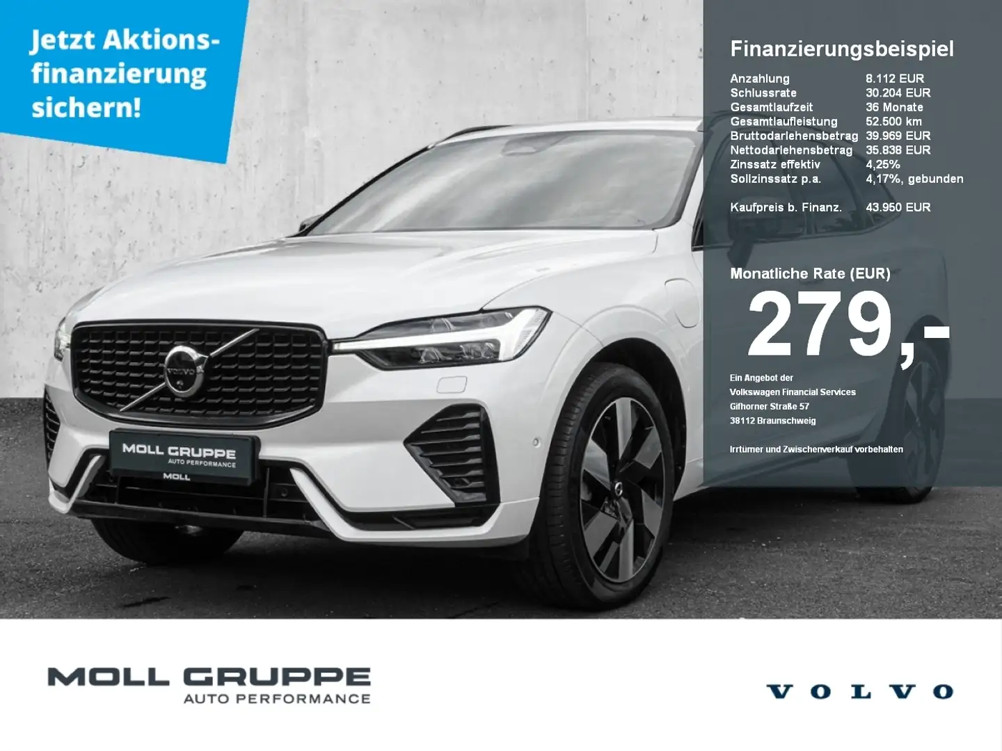 Volvo XC60 T6 AWD Plus Dark MATRIX ACC EL.HECK Weiß - 1