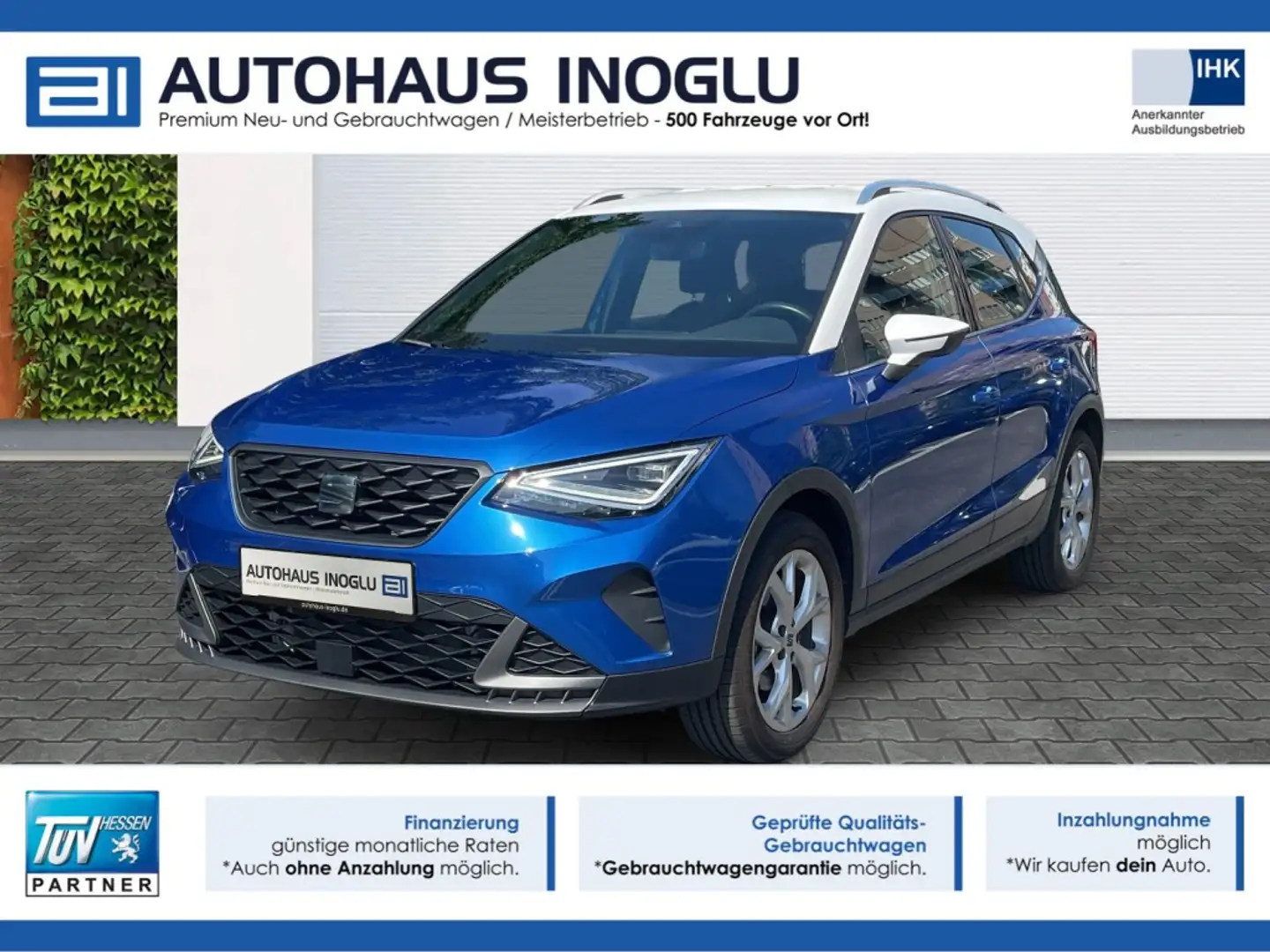 SEAT Arona FR-Line DSG*Navi*LED*WinterPaket*Parkhilfe Синій - 1