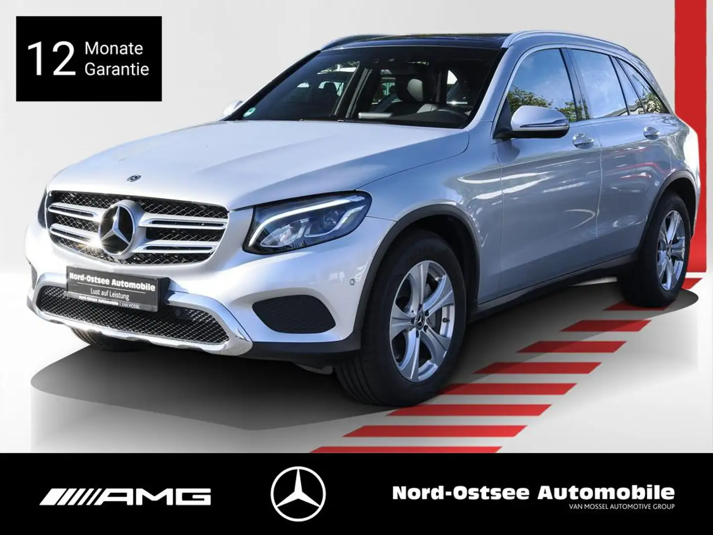 Mercedes-Benz GLC 250 d 4M EXCLUSIVE AHK NAVI LED PANO TOTW. Silber - 1