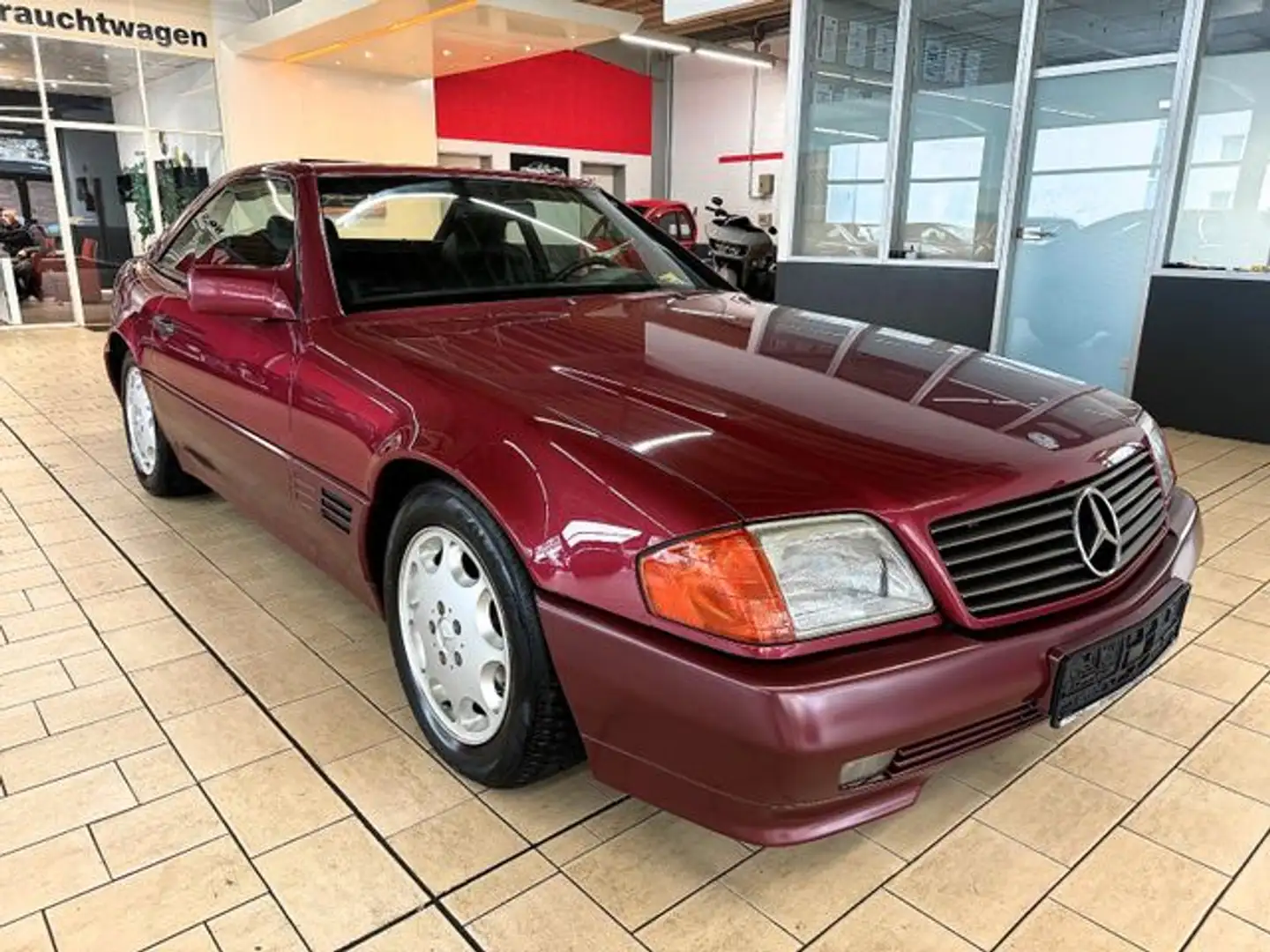 Mercedes-Benz 280 SL *KLIMAAUT+LEDER+HARDTOP+I.HD* 131TKM Rood - 1