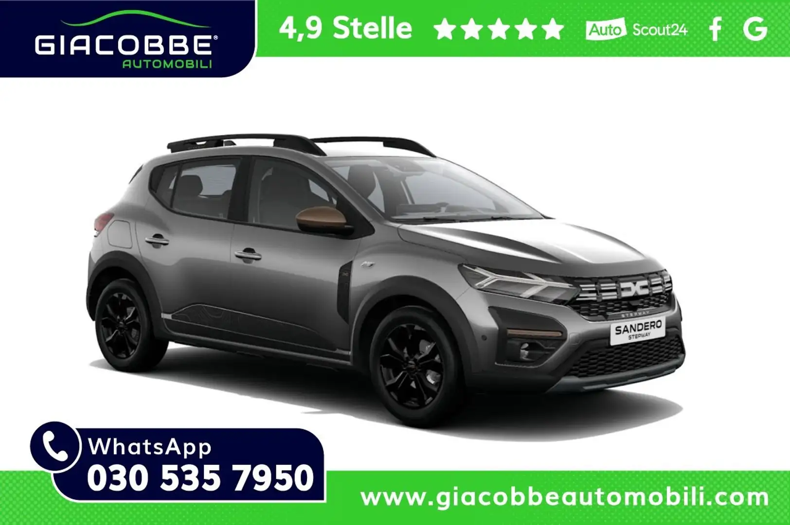 Dacia Sandero Stepway 100CV GPL EXTREME UP🔥PRONTA CONSEGNA Grigio - 1