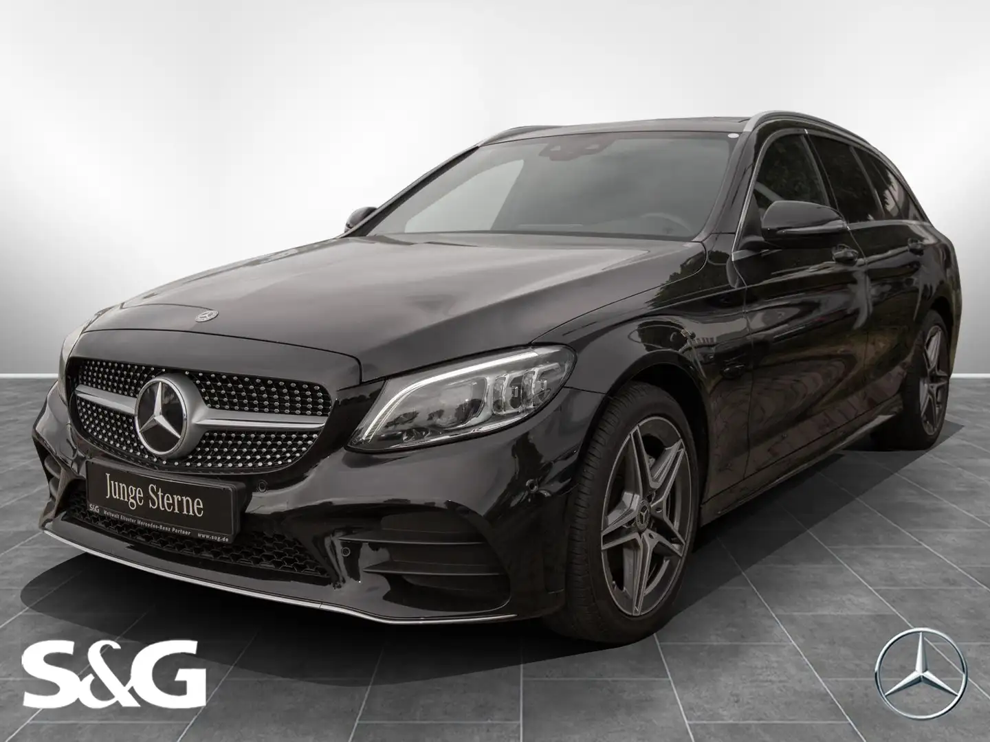Mercedes-Benz C 220 d 4M T AMG Comand+AHK+M-LED+RüKam+Totwink Schwarz - 1
