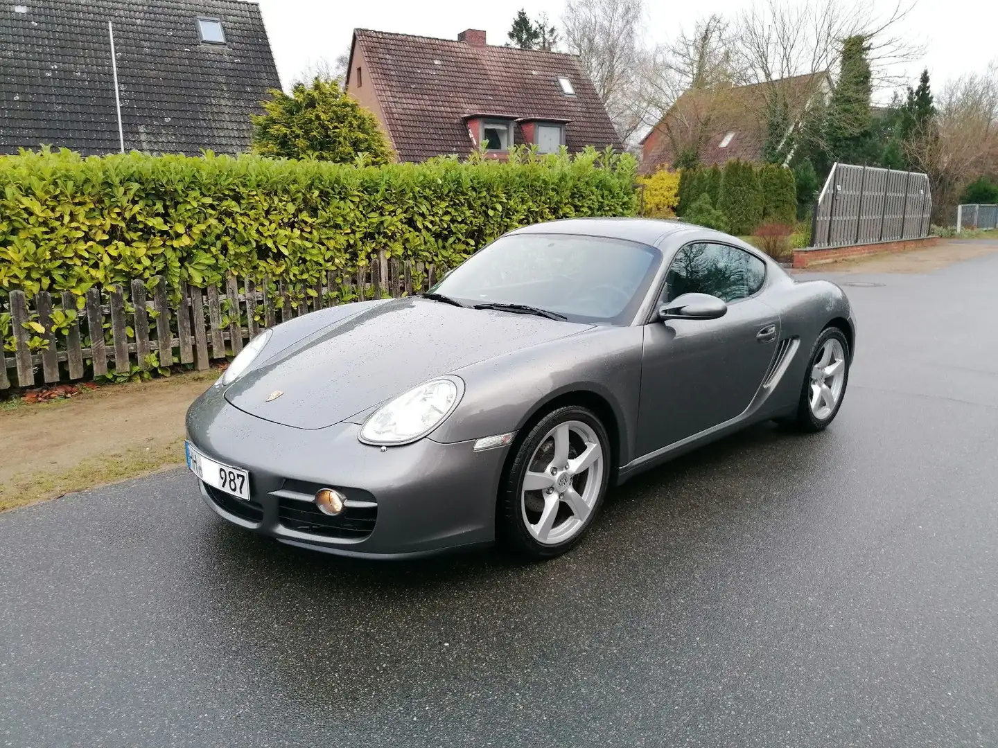 Porsche Cayman Meteorgrau*BiXen*lückenl SH*100% Original Grau - 1