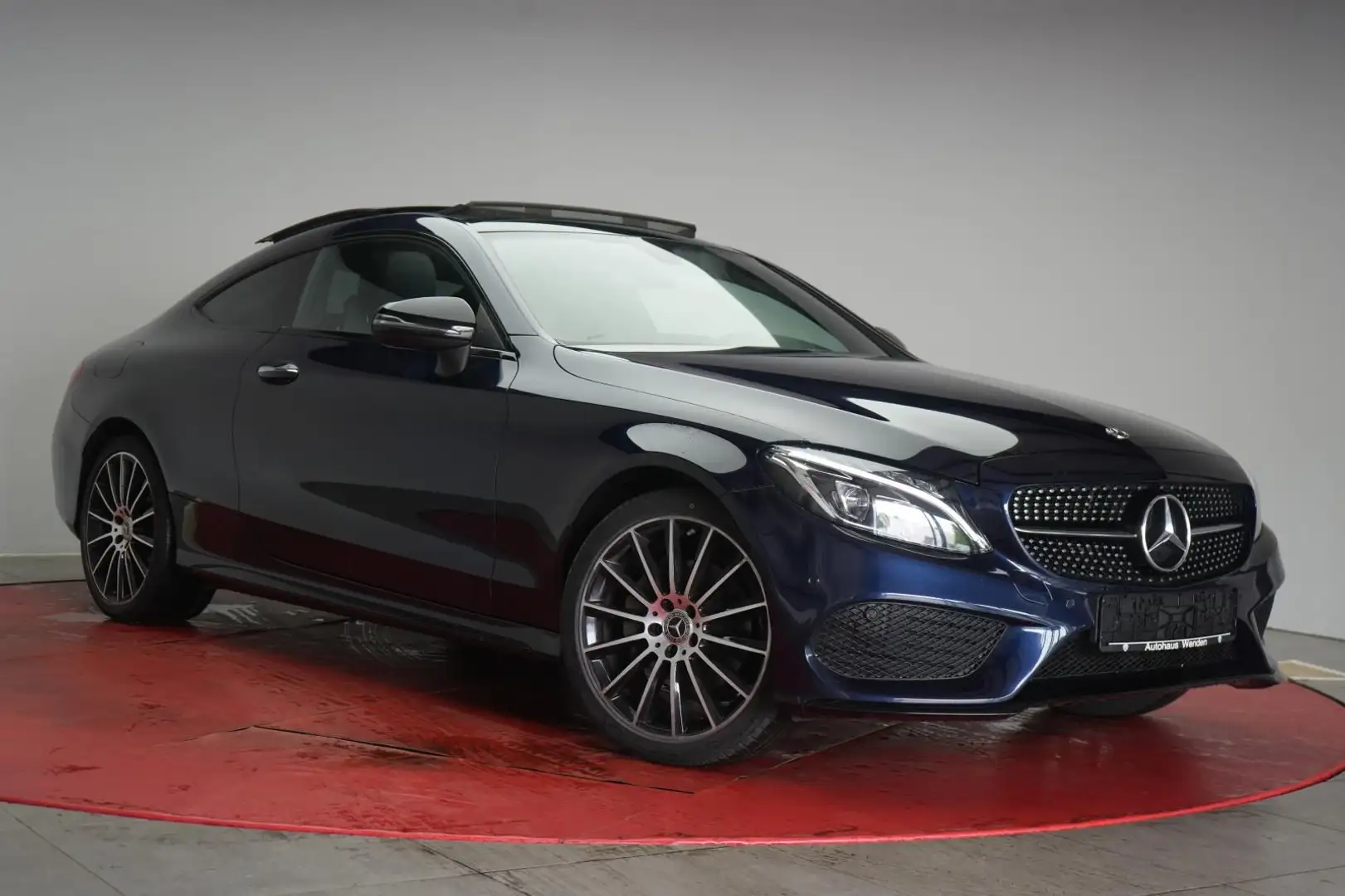 Mercedes-Benz C 220 d Coupe 9G-Tronic AMG Navi/Leder/Temp/Burm Синій - 1