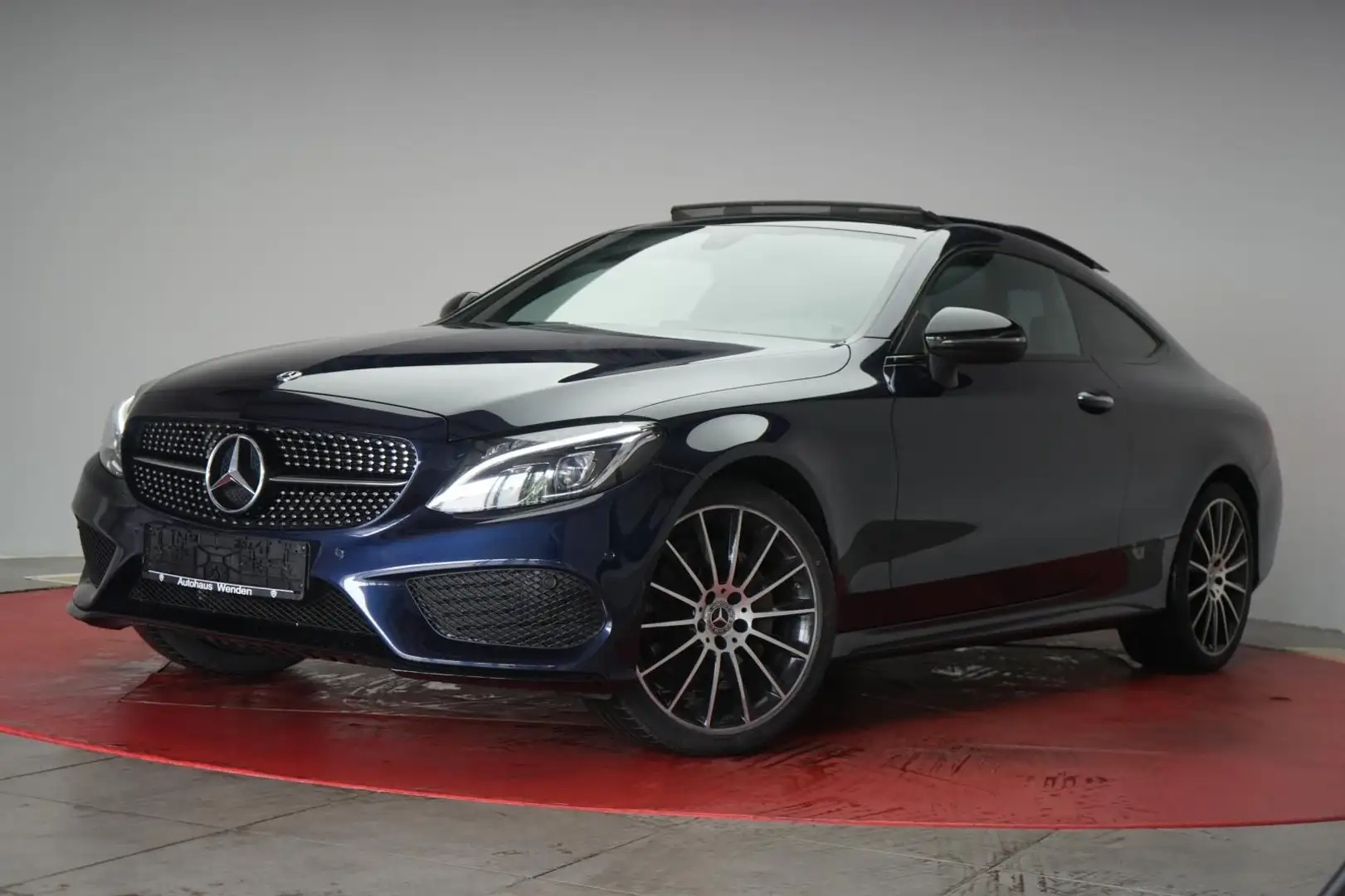 Mercedes-Benz C 220 d Coupe 9G-Tronic AMG Navi/Leder/Temp/Burm Синій - 2