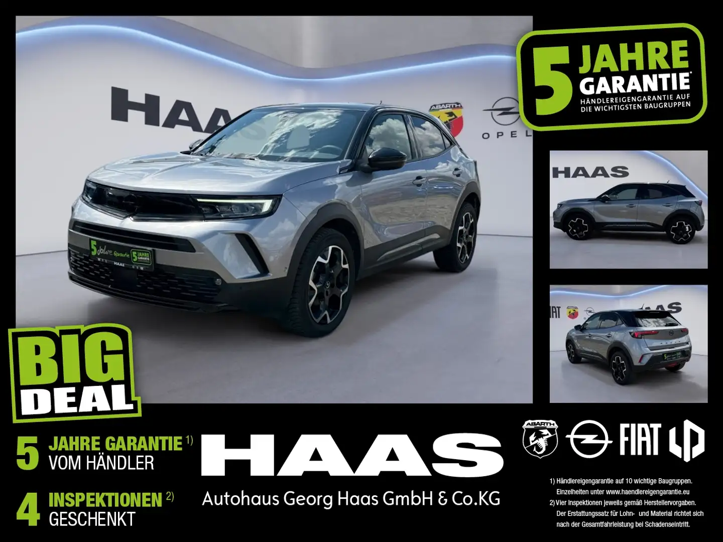 Opel Mokka 1.2 Turbo Ultimate Klimaautomatik, Navi Grau - 1