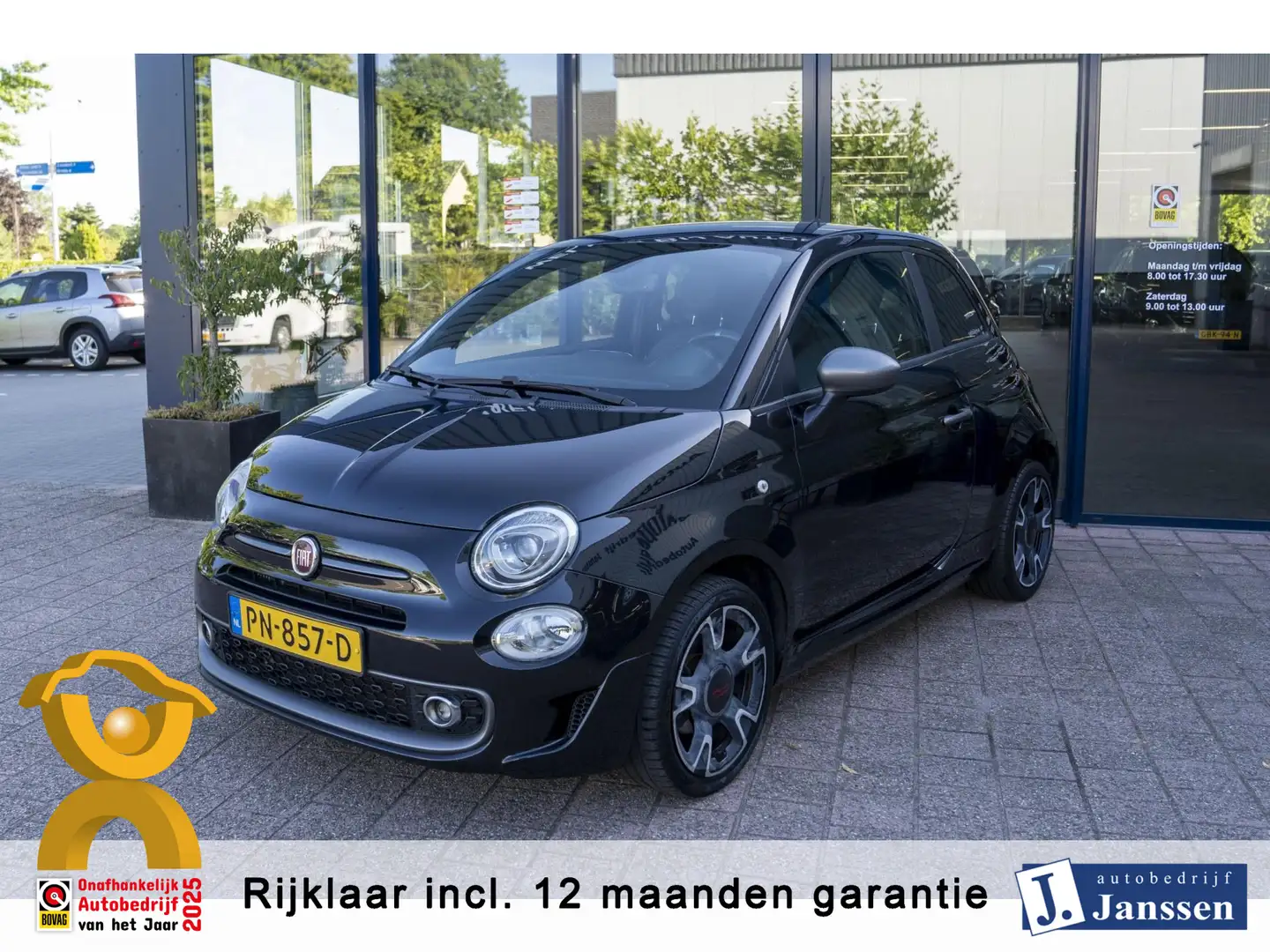 Fiat 500 0.9 TwinAir Turbo Sport | Prijs rijklaar incl. 12 Zwart - 1