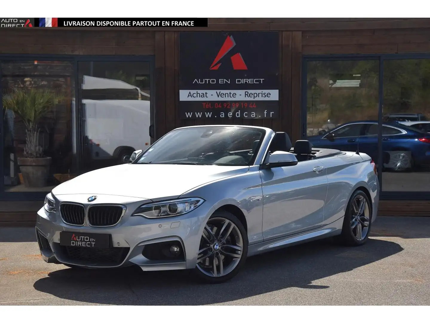 BMW 228 228i Cabriolet - BVA  CABRIOLET F23 M Sport PHASE 1 Grau - 1