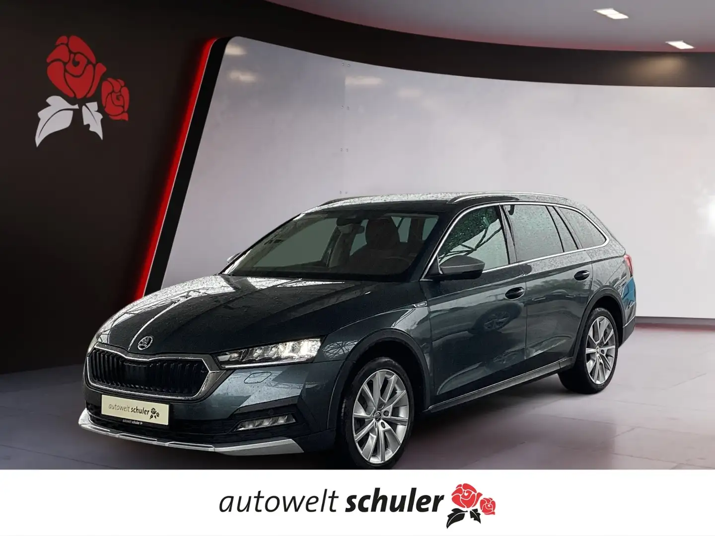 Skoda Octavia Combi 2.0 TDI DSG 4x4 Scout AHK LED Grau - 1