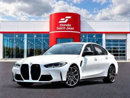White 2024 BMW M3 Sedan Rear-Wheel Drive 6-Speed Manual