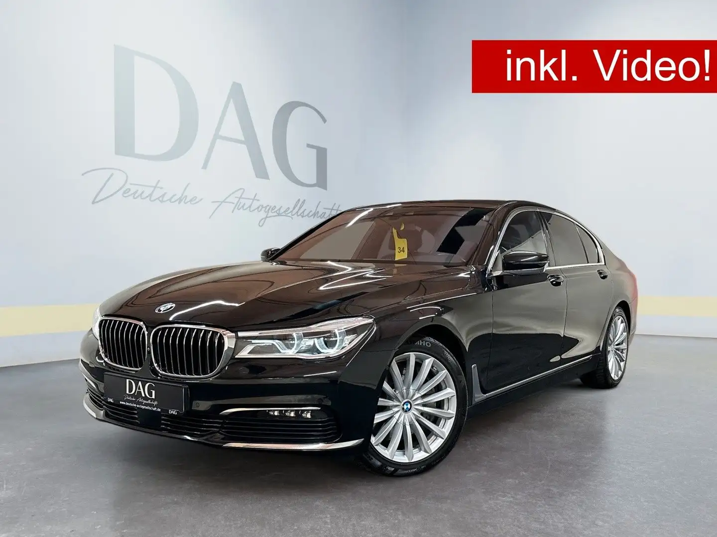 BMW 750 i +VOLL-LED+ACC+360°+EXECUTIVE+MASSAGE+HUD+ Чёрный - 1