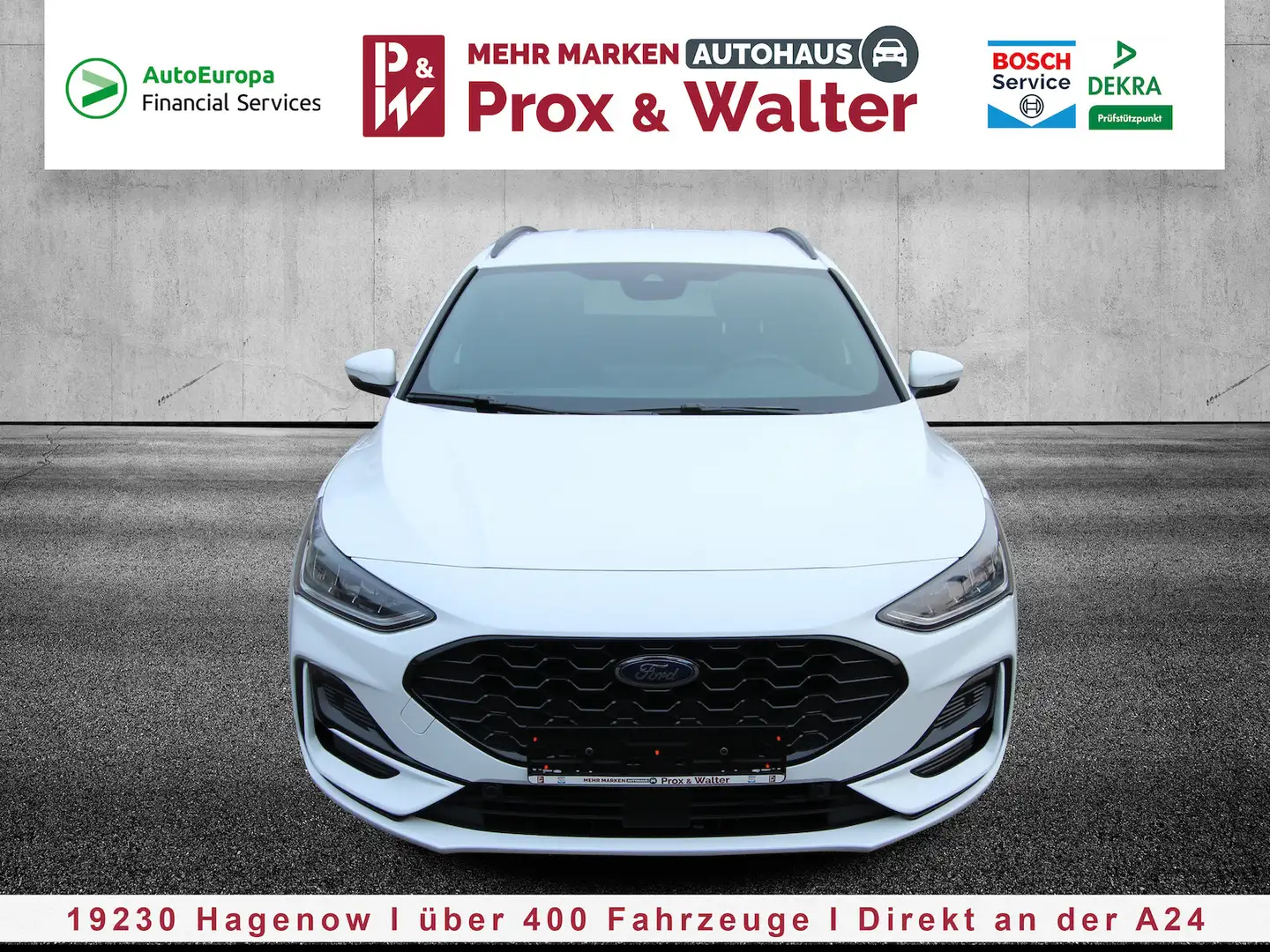 Ford Focus Turnier Mild-Hybrid ST-Line LED+NAVI+ACC Blanc - 1