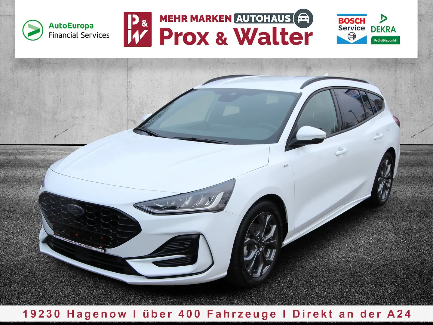 Ford Focus Turnier Mild-Hybrid ST-Line LED+NAVI+ACC Blanc - 2