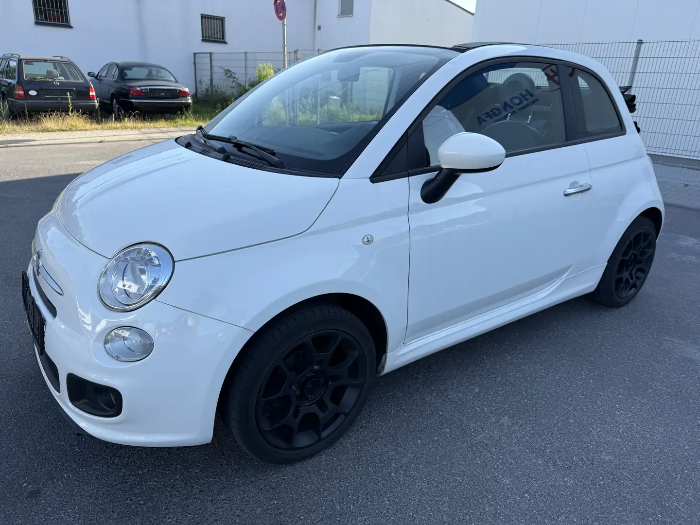 Fiat 500 Cabrio Klima Neue Tüv Blanc - 1