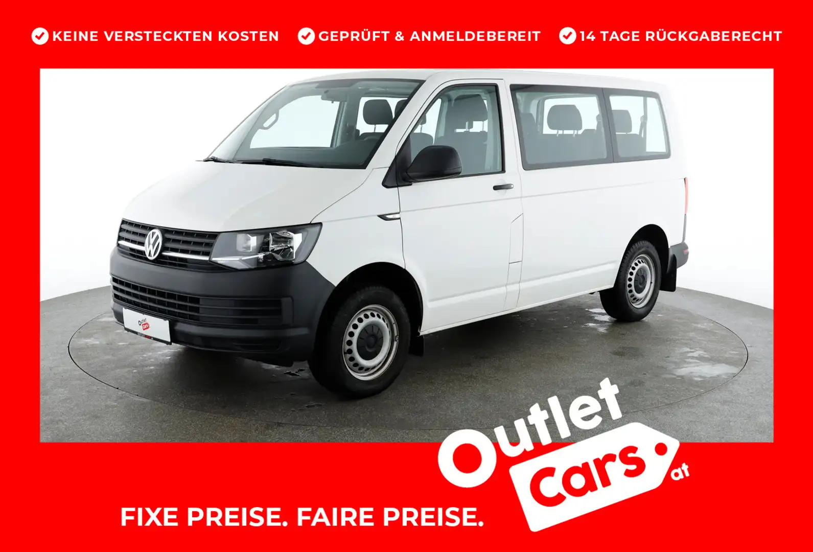 Volkswagen T6 Kombi VW T6 Kombi KR 2,0 Entry TDI BMT Білий - 1