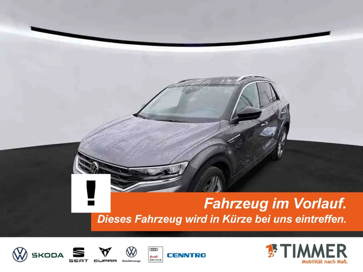 Volkswagen T-Roc 1.5 TSI DSG R-LINE *LED *AHK *VIRTUAL *ACC * Grijs - 1