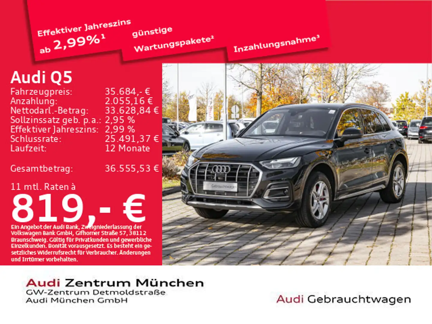 Audi Q5 50 TFSI e qu. S tronic advanced ACC/Virtual/N Schwarz - 1