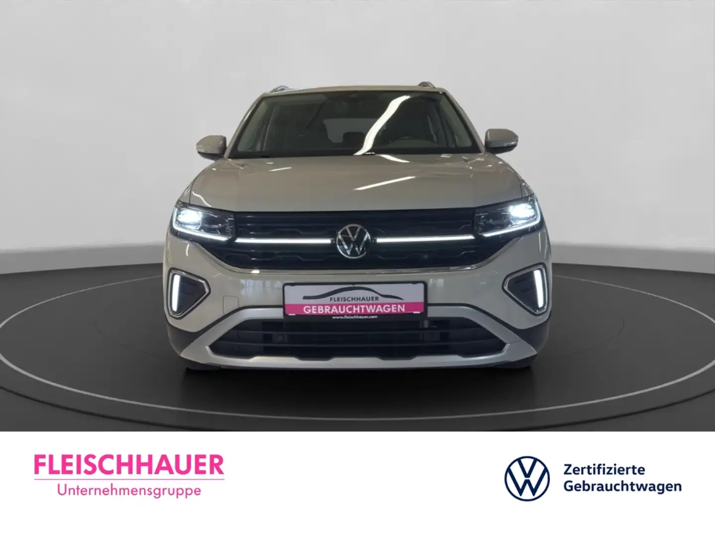 Volkswagen T-Cross 1.0 TSI Style Matrix+Navi+ACC+VC+App-connect Grau - 2