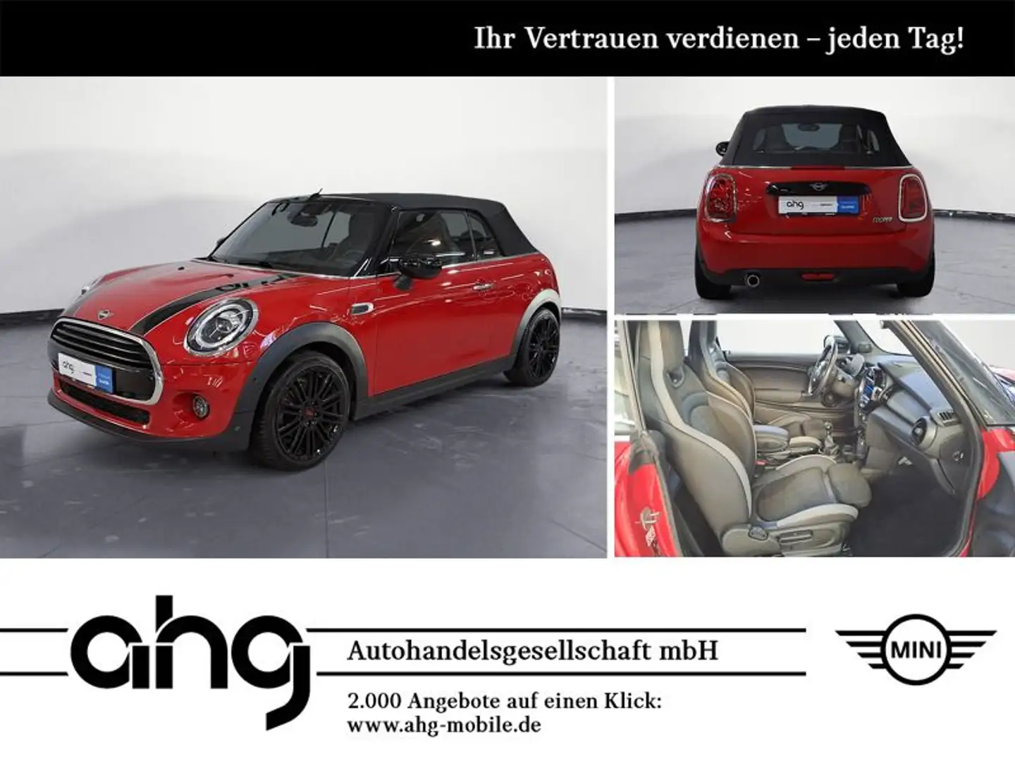 MINI Cooper Cabrio NAVI LED PDC vorne & hinten Sports Rot - 1