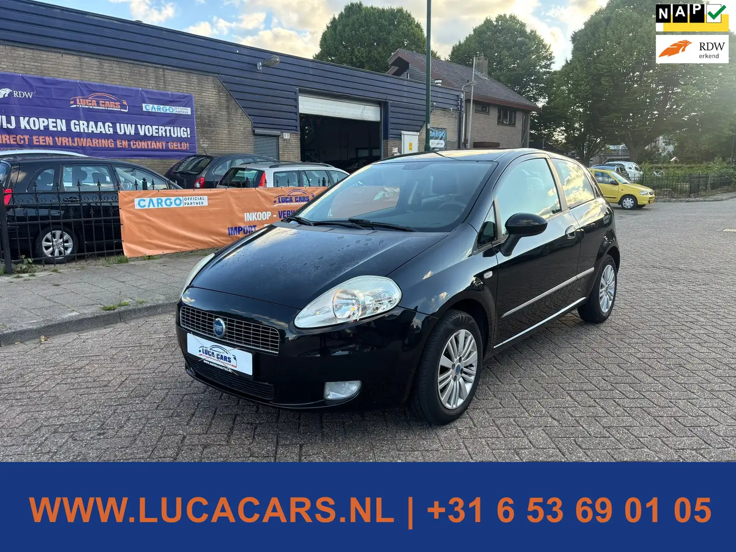 Fiat Grande Punto 1.4 Edizione Prima INRUILKOOPJE! Negro - 1
