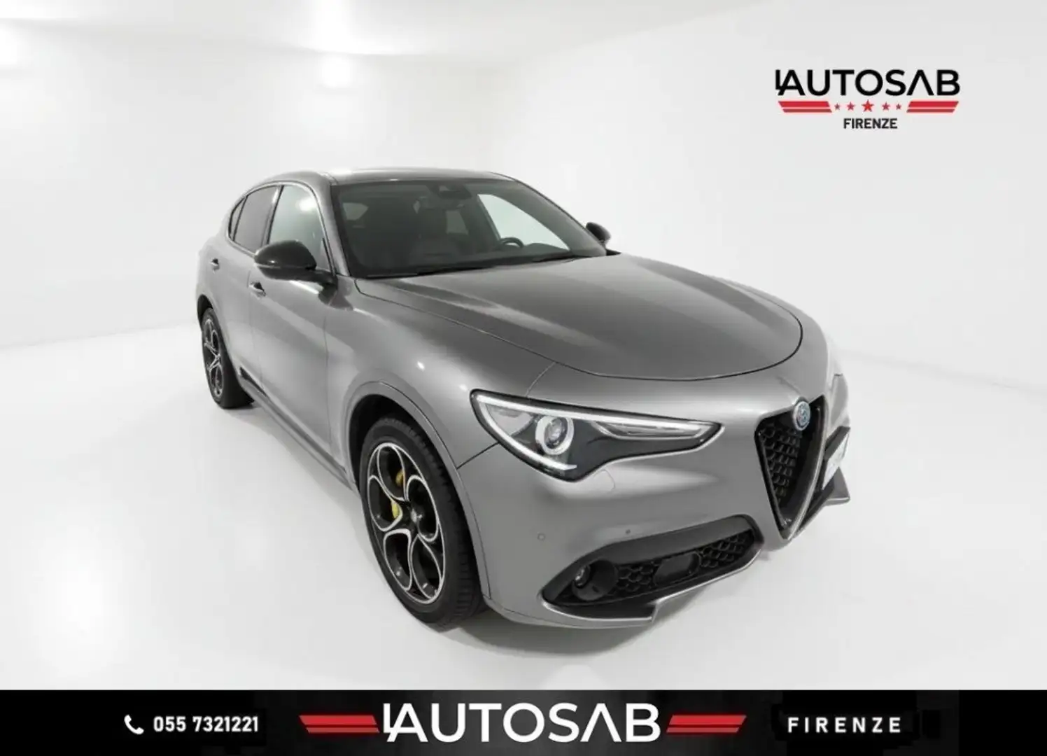 Alfa Romeo Stelvio 2.2 d Q4 210 CV Veloce Automatic Aziendale Gris - 1