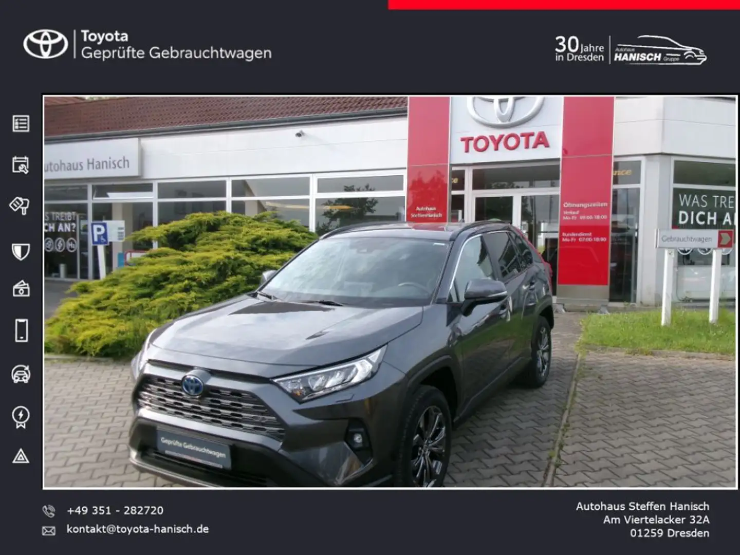 Toyota RAV 4 2.5 4x4 Hybrid Team Deutschland Grau - 1