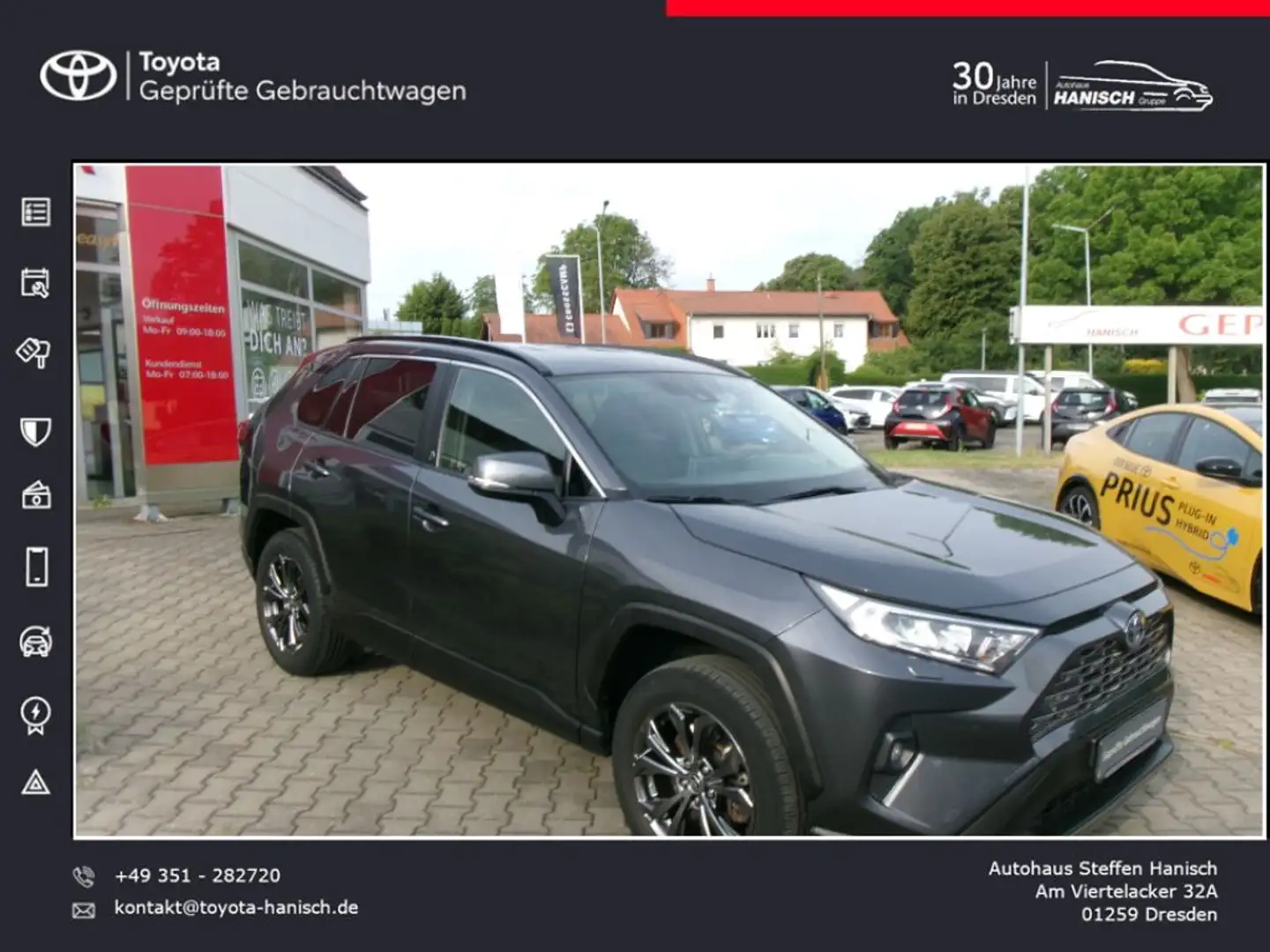 Toyota RAV 4 2.5 4x4 Hybrid Team Deutschland Grau - 2