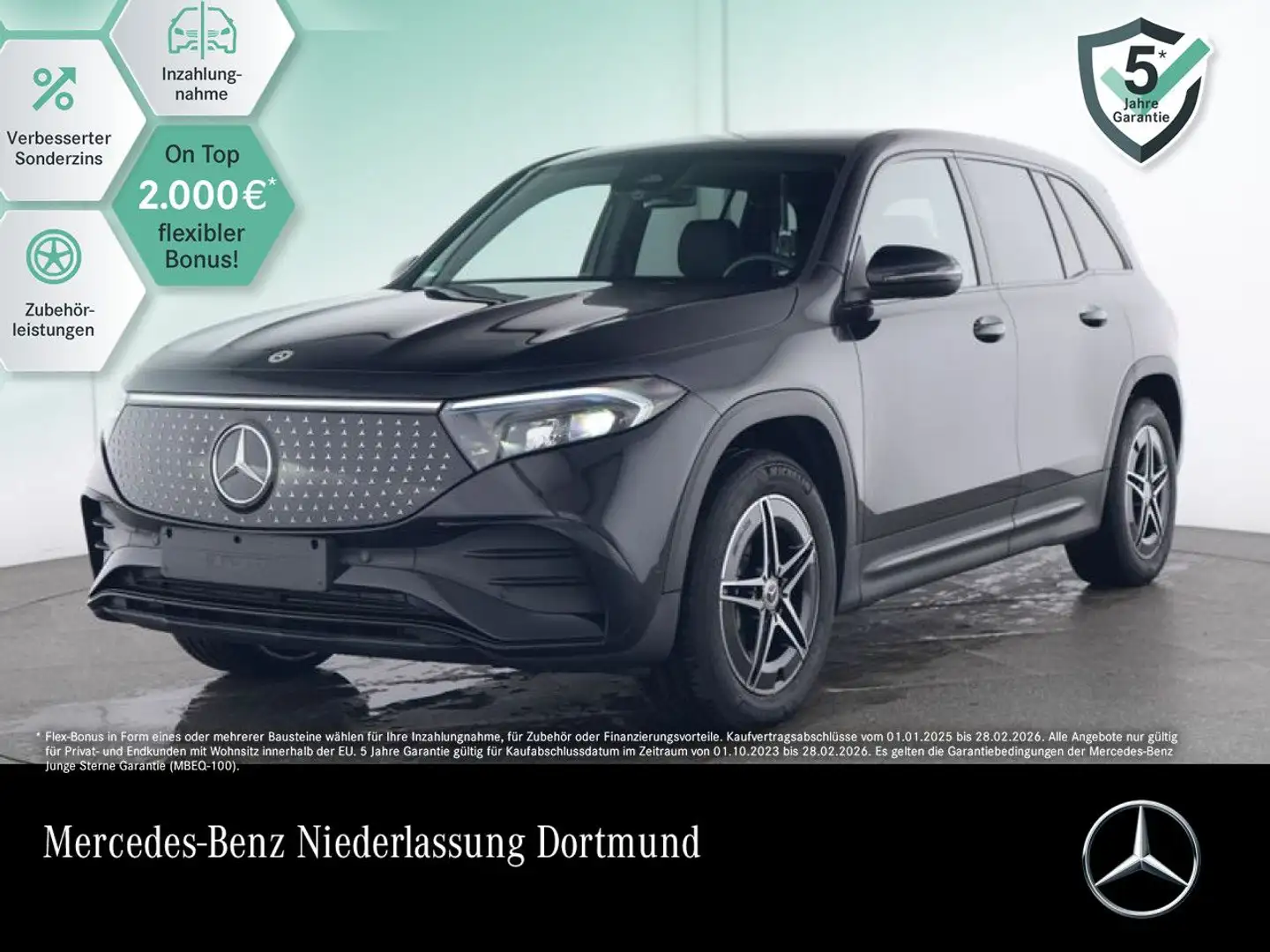 Mercedes-Benz EQB 300 4M AMG+NIGHT+ADVANCED+AHK+KAMERA+SPUR Negro - 1
