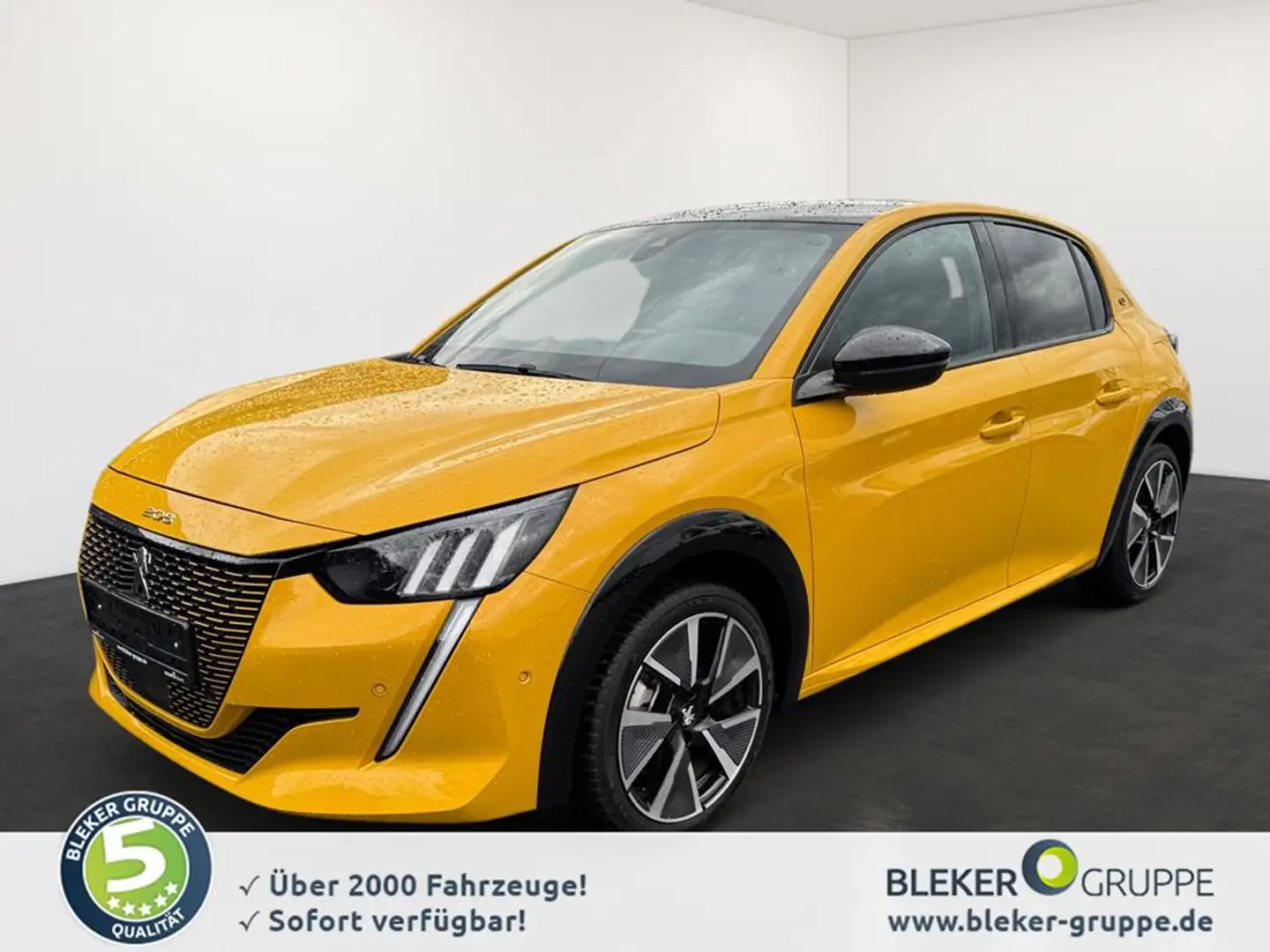Peugeot e-208 136 GT Jaune - 1