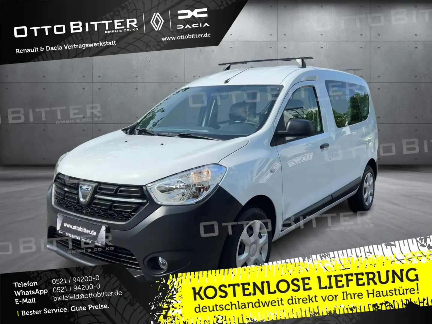 Dacia Dokker Essential SCe100 5-SITZE ANHÄNGERKUPPLUNG Blanco - 1