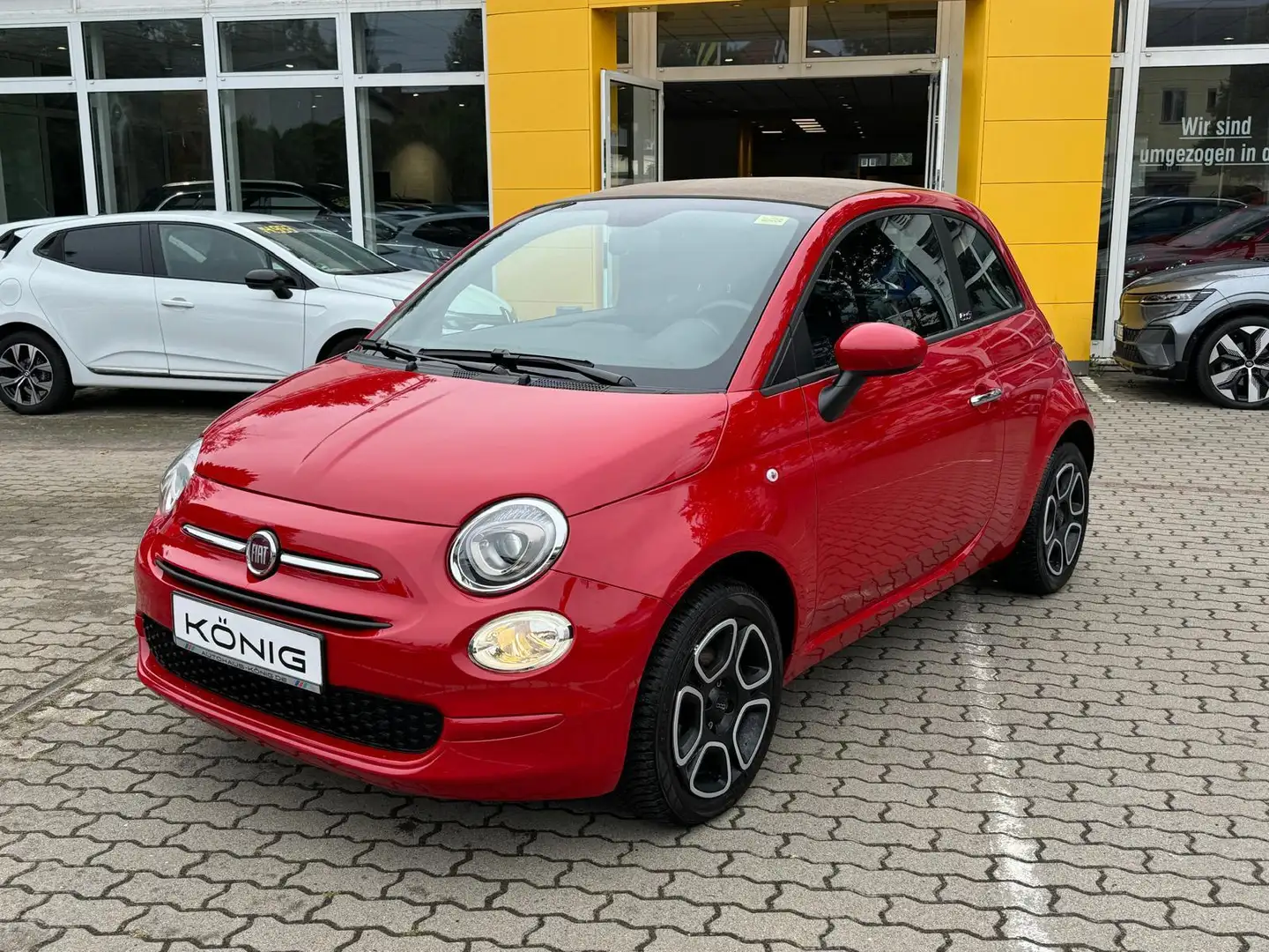 Fiat 500C Cabrio CLUB 1.0 GSE  KLIMA*PDC*CARPLAY*TEMPO Rouge - 1
