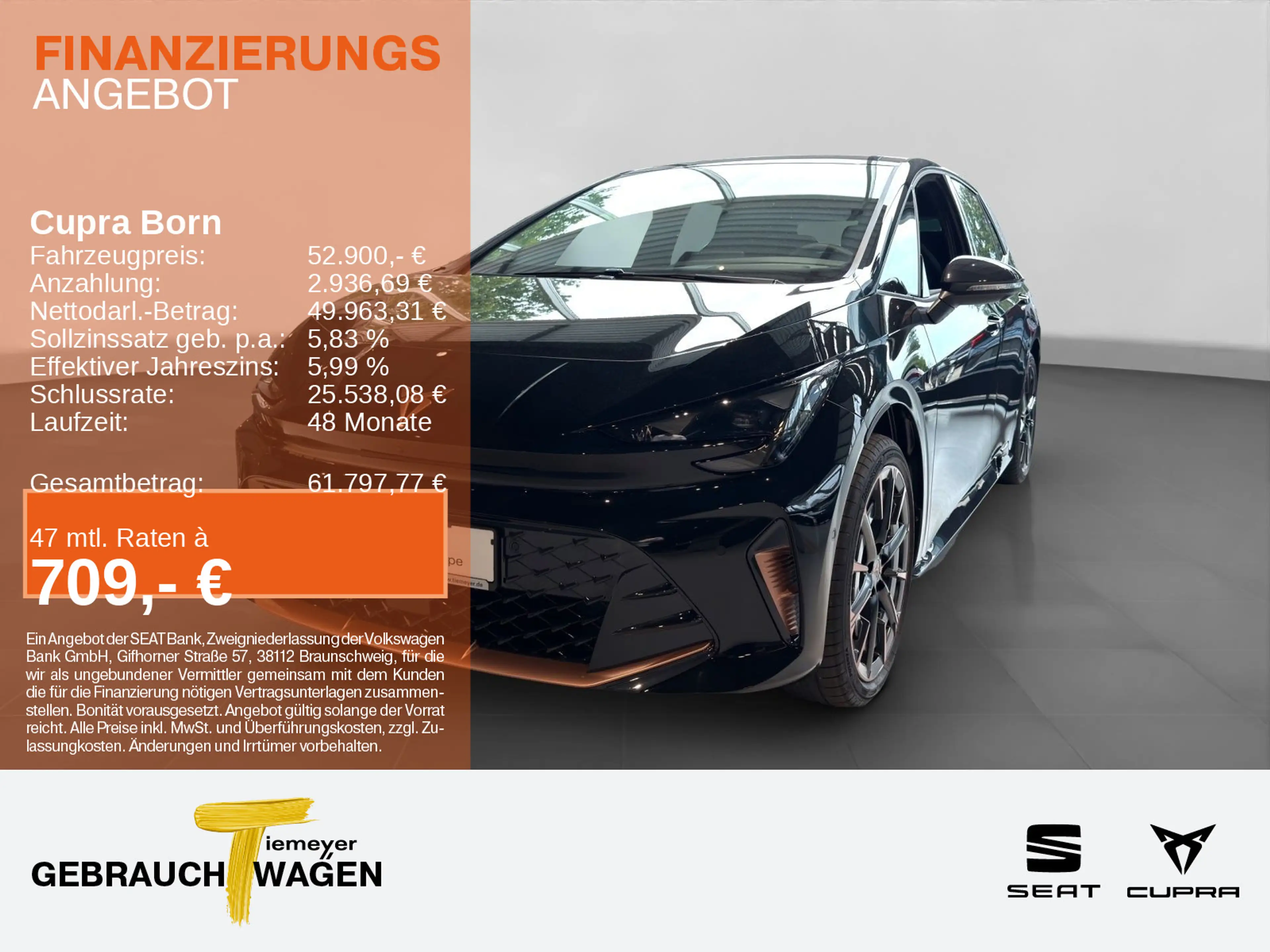 CUPRA Born VZ NAVI HuD STHZ LM20 CLIMA ACC DCC