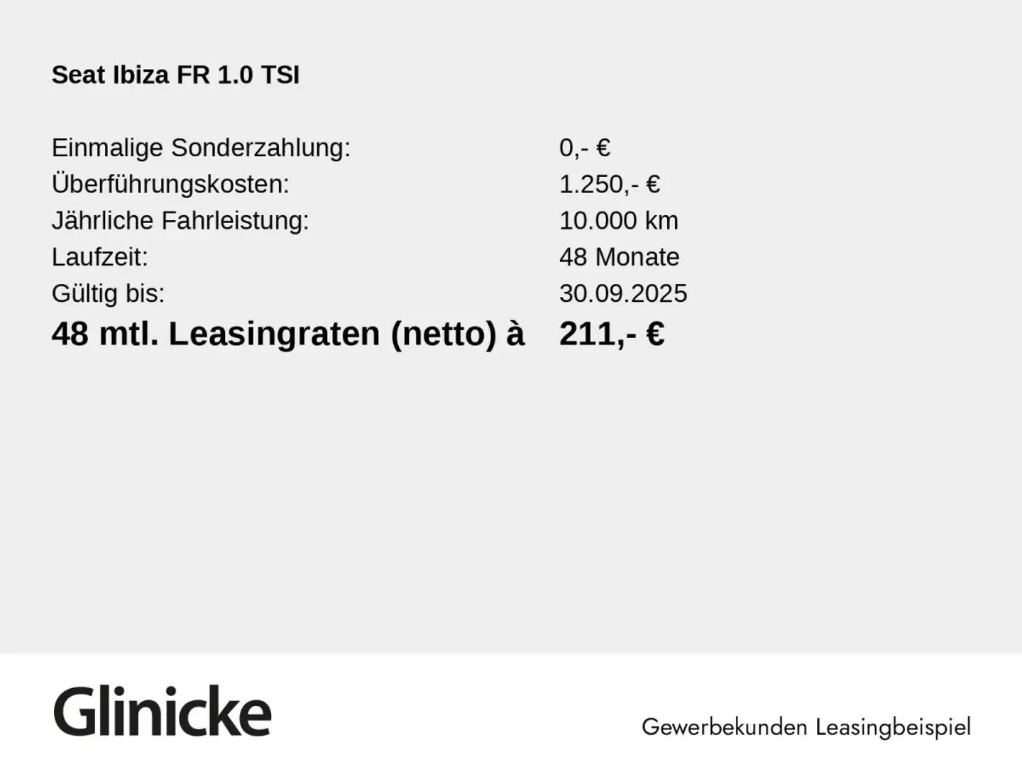 SEAT Ibiza 1.0 TSI DSG FR Black Edition DSG LED Full Link Schwarz - 2