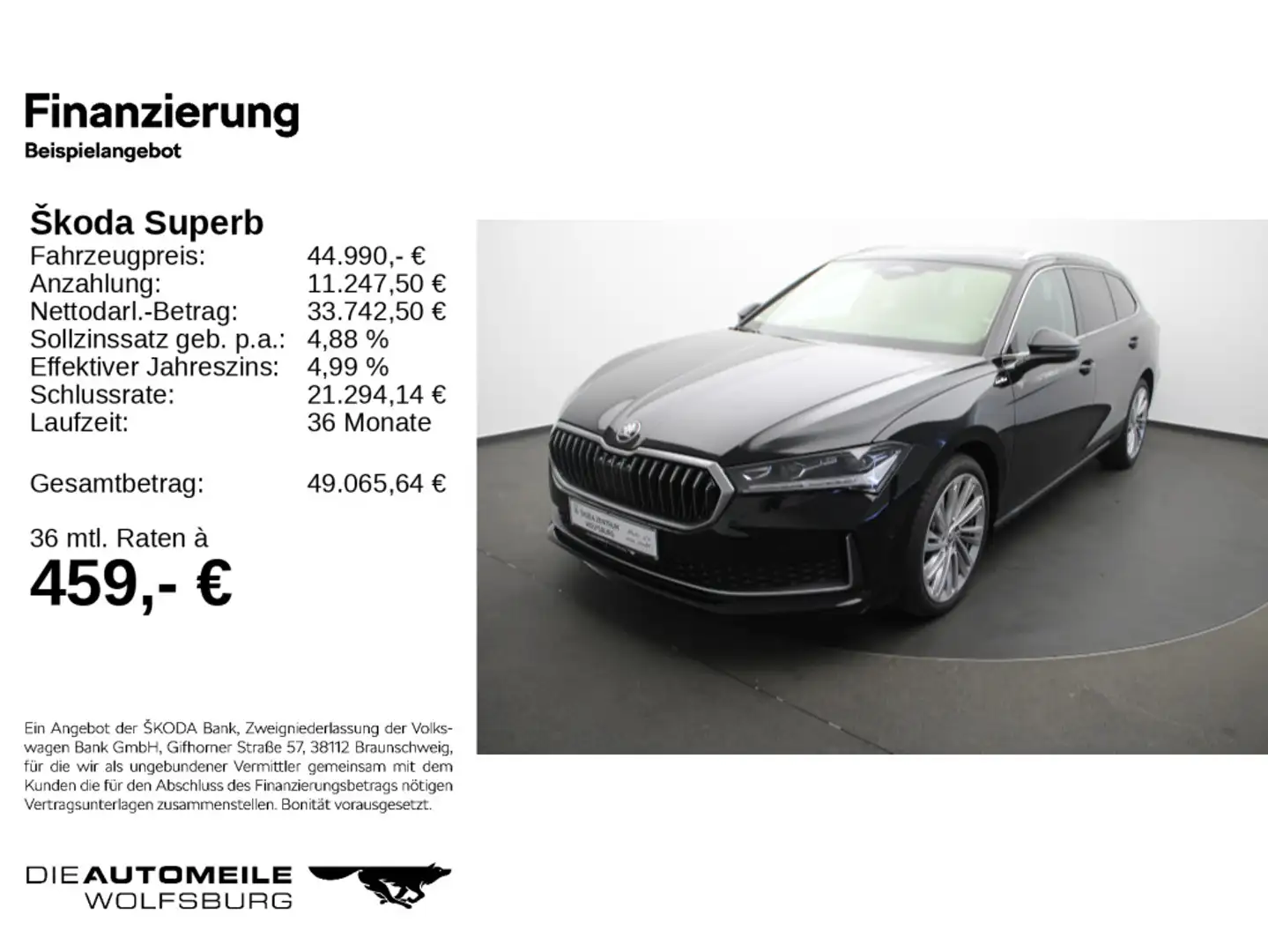Skoda Superb Combi 2.0 TDI L&K Matrix/AHK/Canton Schwarz - 2