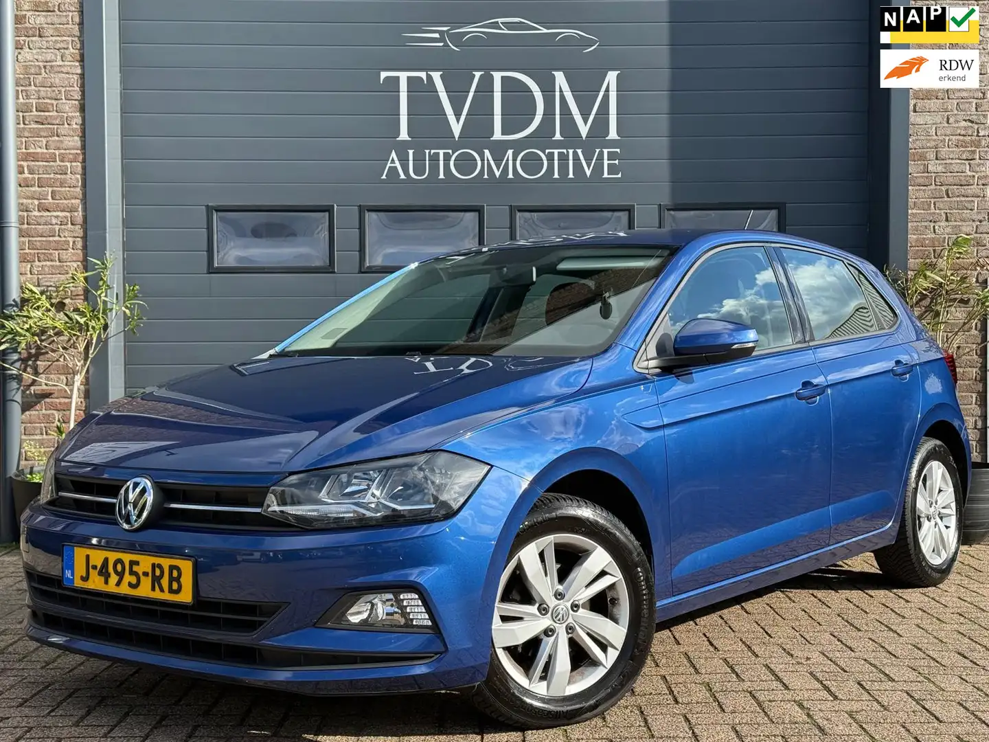 Volkswagen Polo 1.0 TSI Comfortline|NAVI|AIRCO|CARPLAY|DEALER-ONDE Blauw - 1