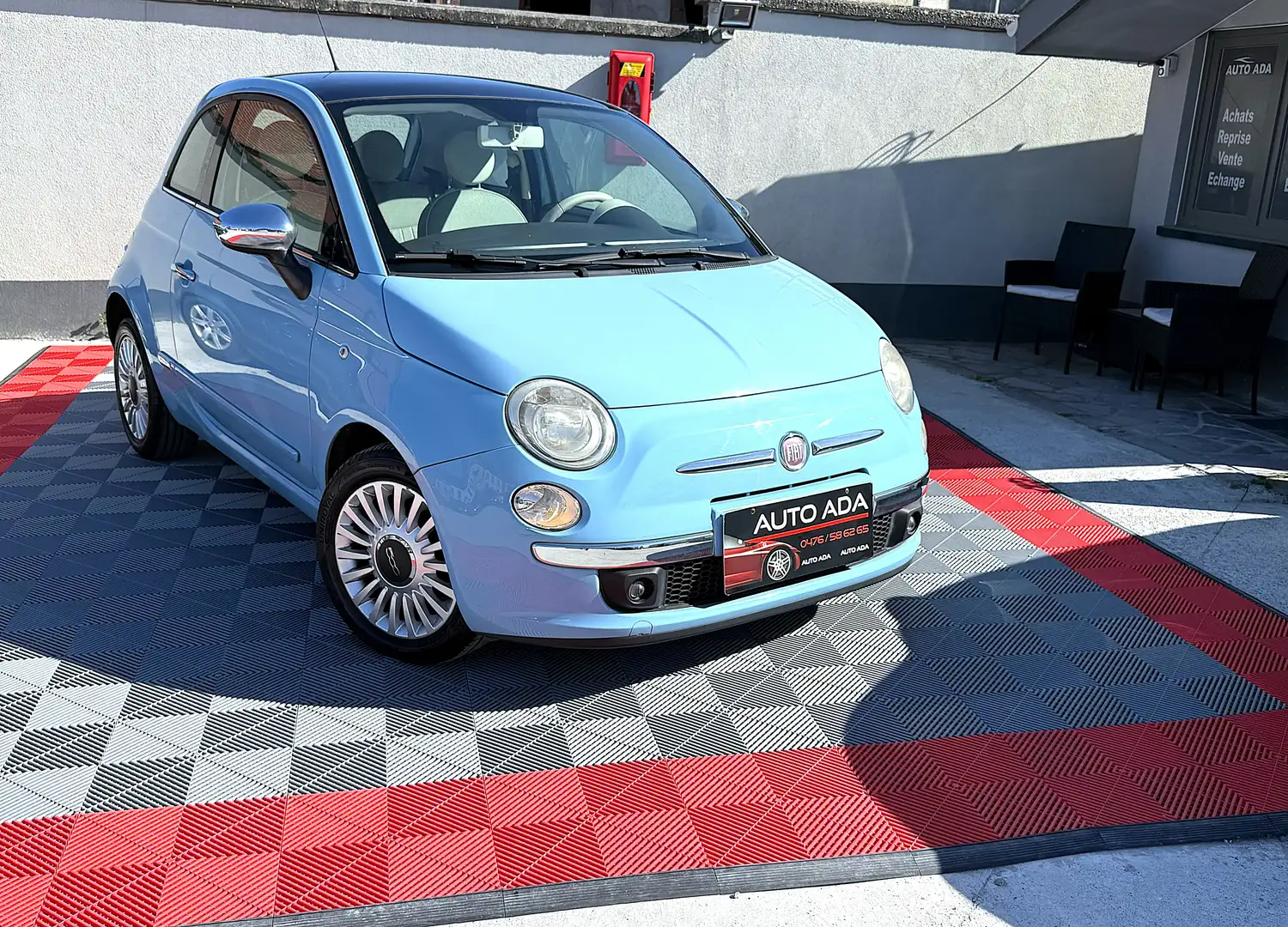 Fiat 500 1.3 Multijet--AIRCO--TOIT PANO--GARANTIE 12 MOIS-- Bleu - 1