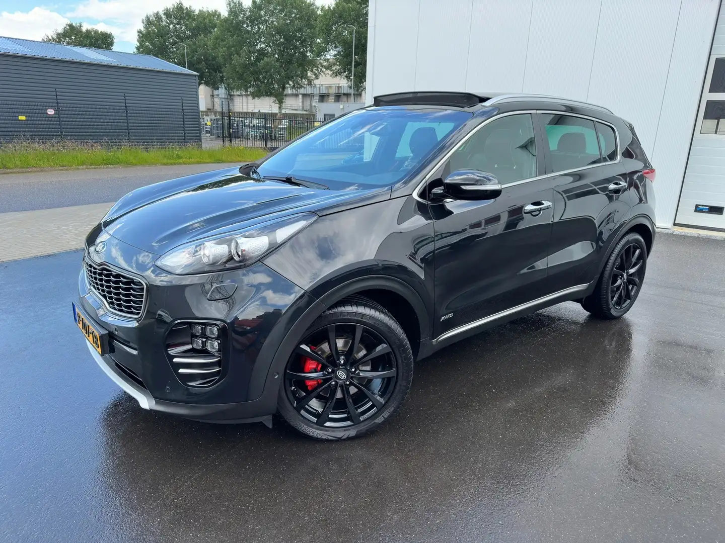Kia Sportage 1.6 T-GDI 4WD GT-L. Zwart - 1